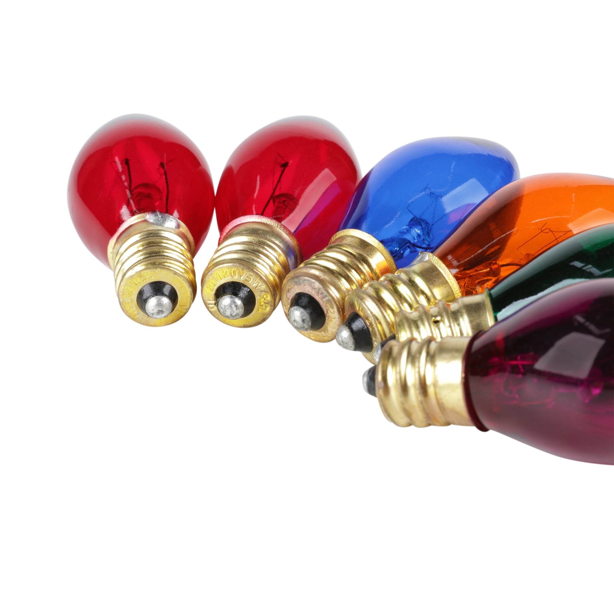 GE String-A-Long Multicolor Incandescent C9 String Light Bulbs at