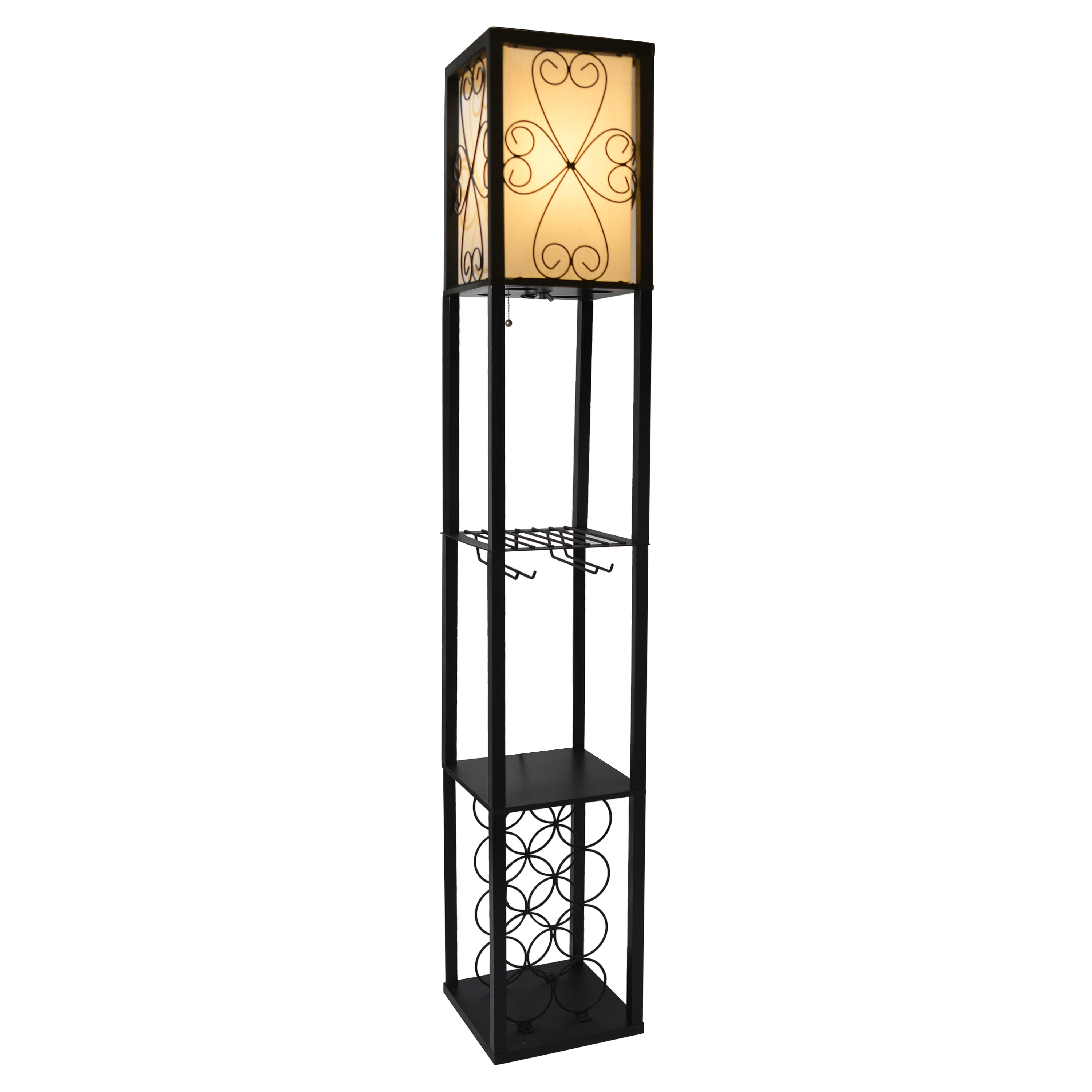 Simple Designs LF1015-BLK-LB floorlamps - View #2