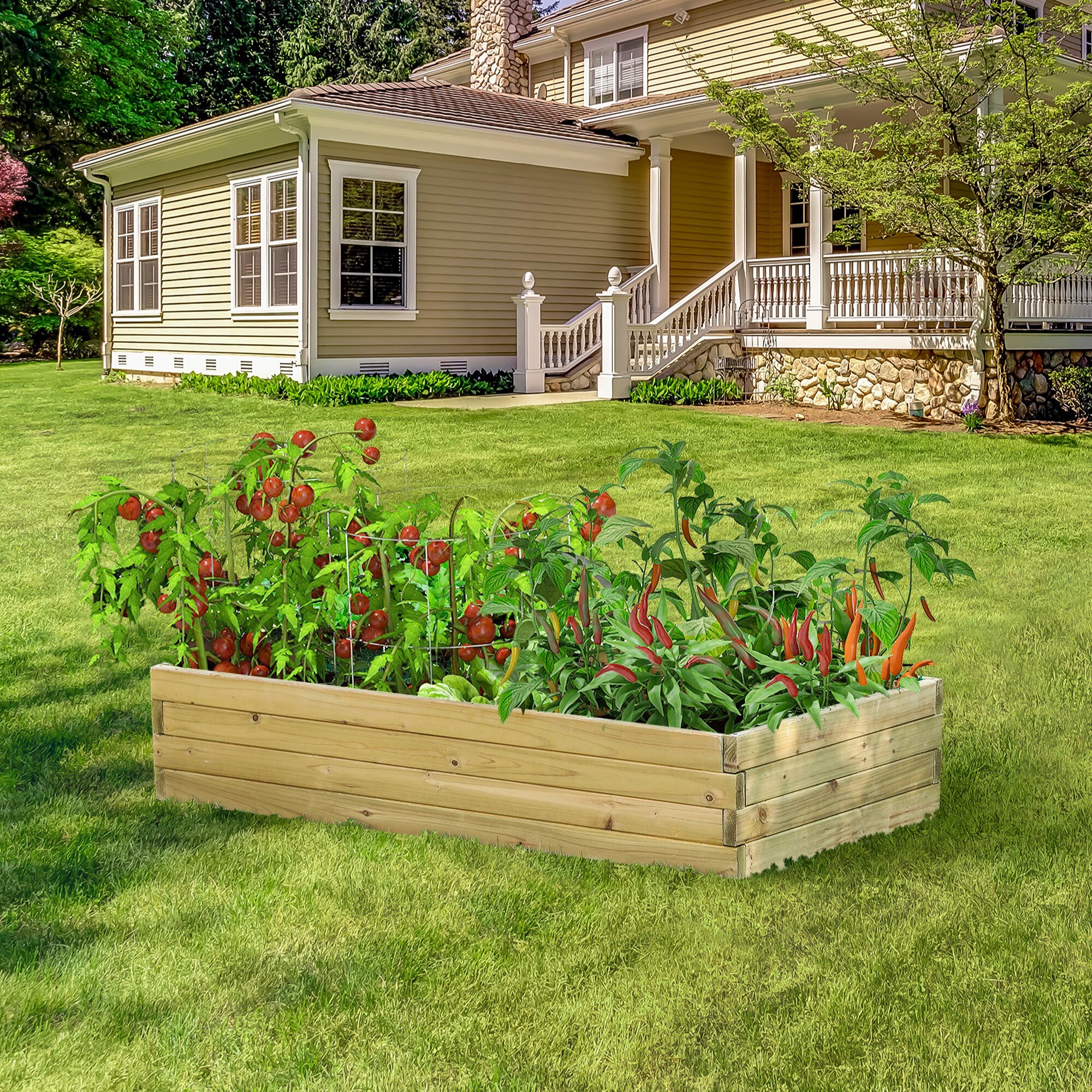 LuxenHome WHPL883 Raised-Garden-Beds - View #9