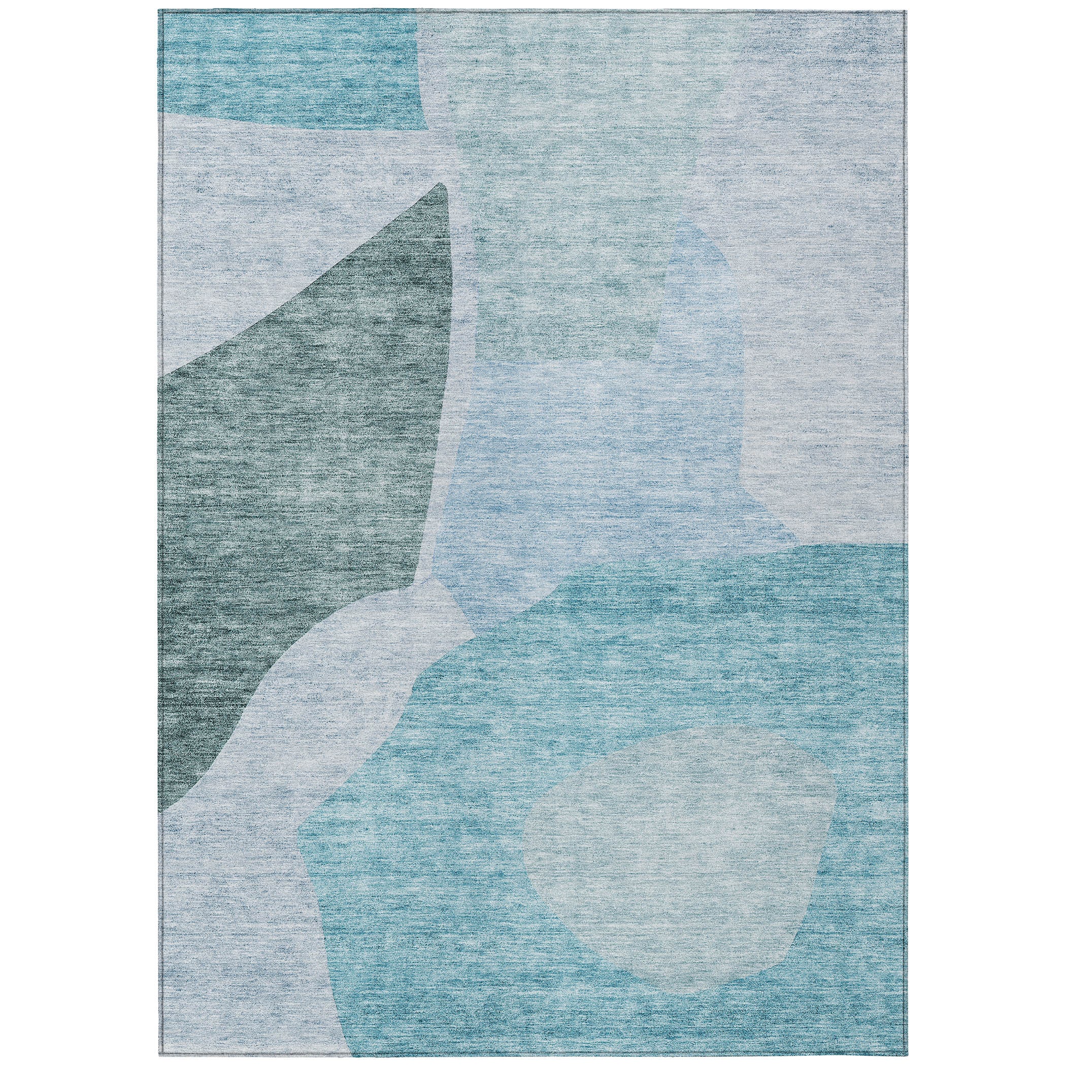 Addison Rugs ACN665TE3X5 Chantille ACN665TE 3 x 5 (ft) Polyester Teal Rectangular Indoor/Outdoor Geometric Machine washable Area rug