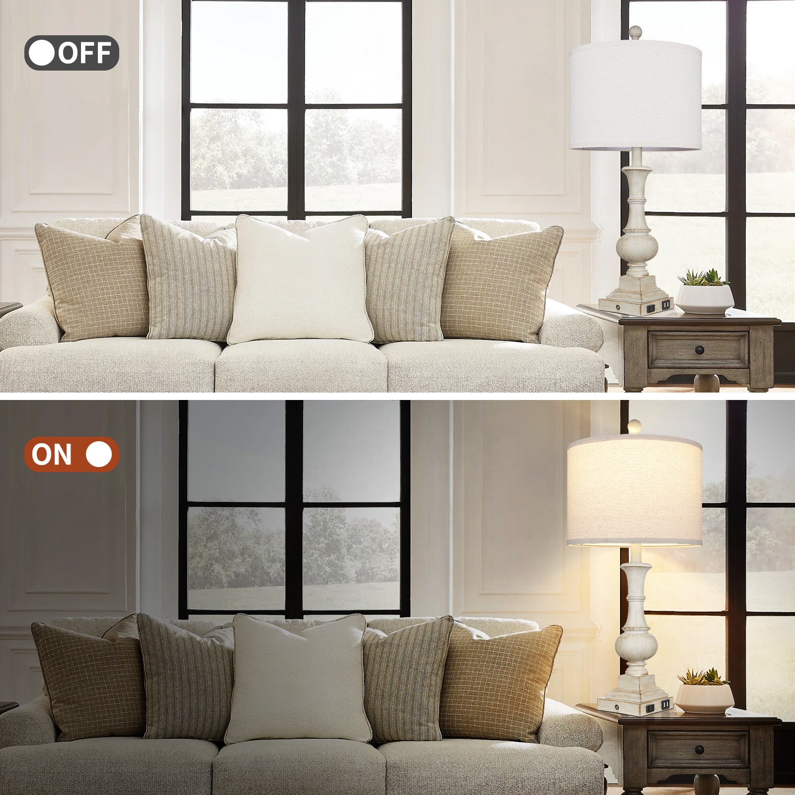 UrFurnishings TD-216 Table-Lamps - View #6