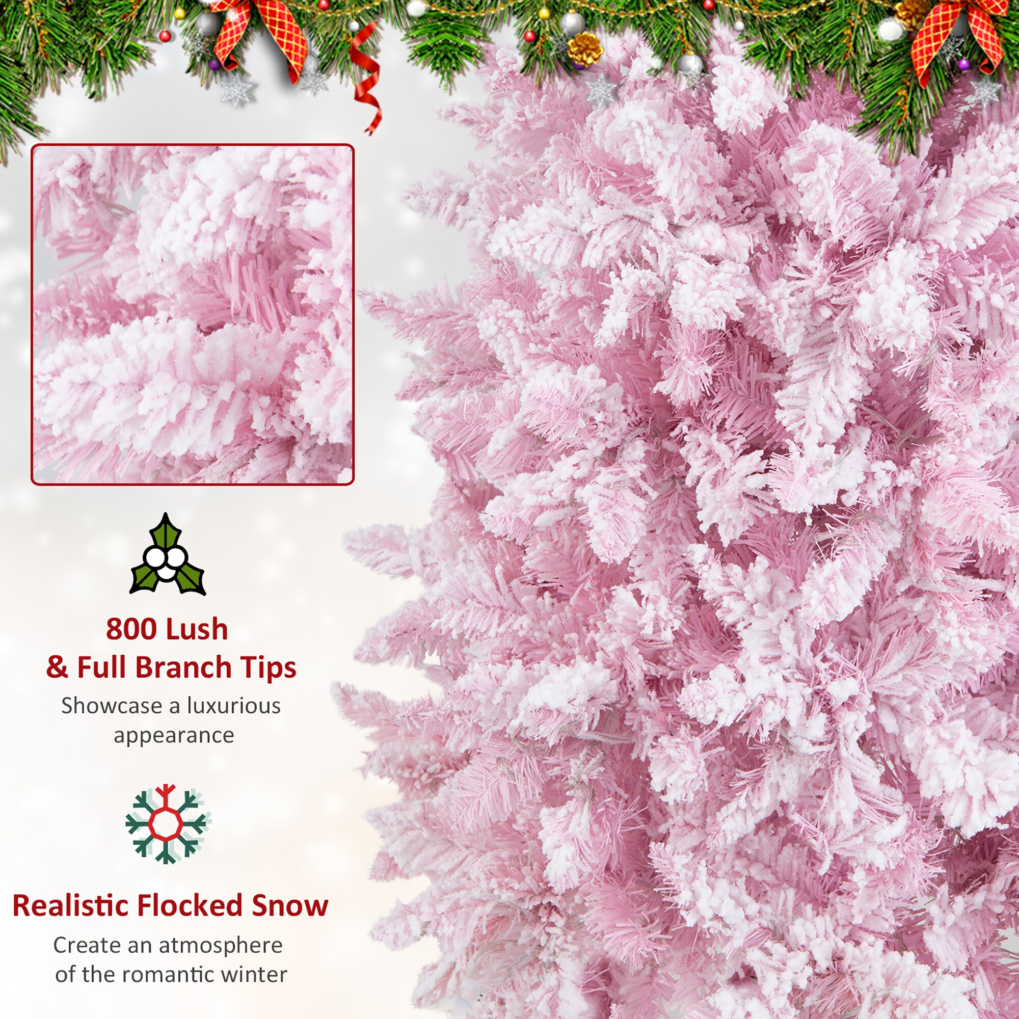 Pink & Silver Christmas Lights - 23-674 – EZscrapbooks