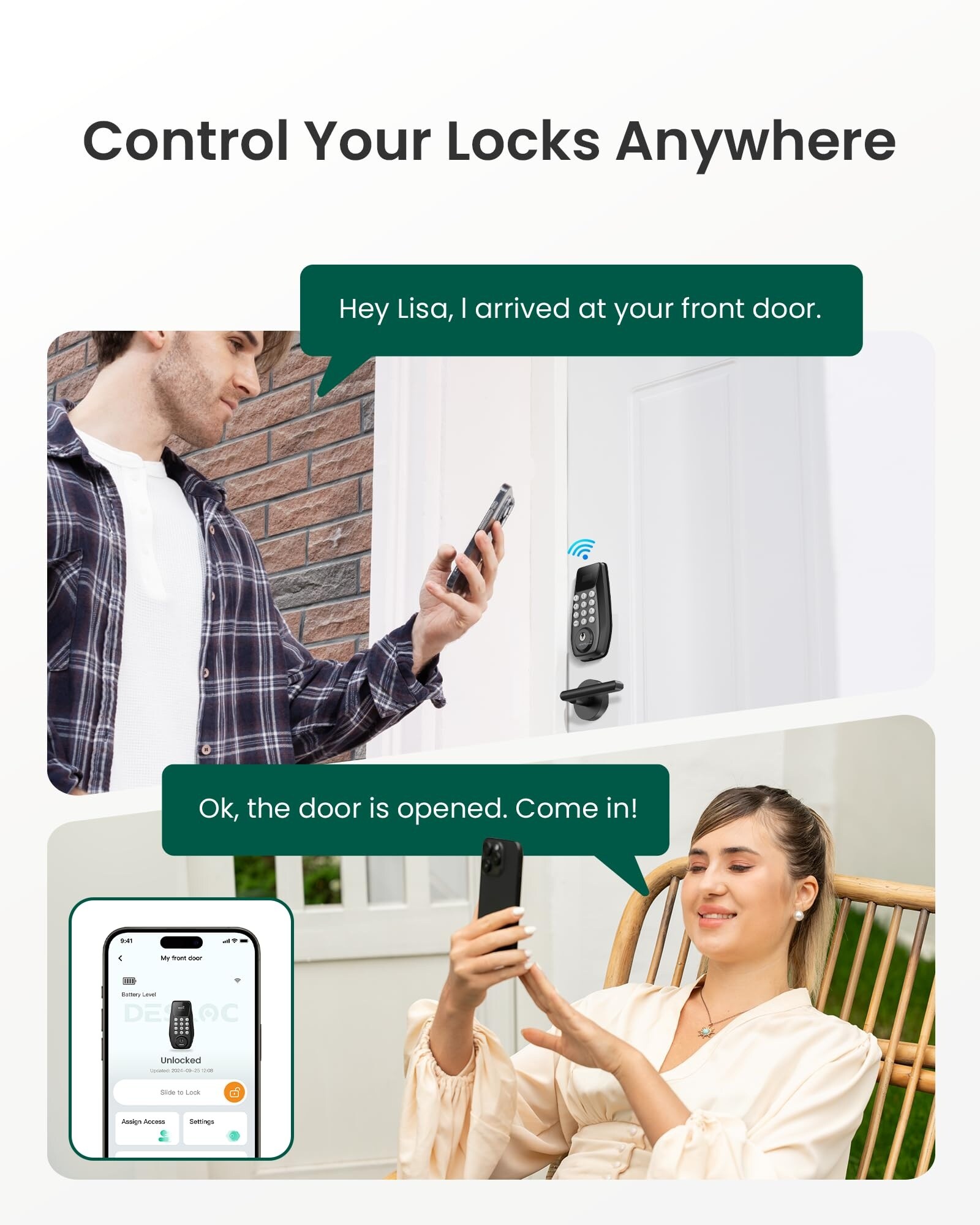 Adrinfly LAD0509M45 Electronic-Door-Locks - View #4