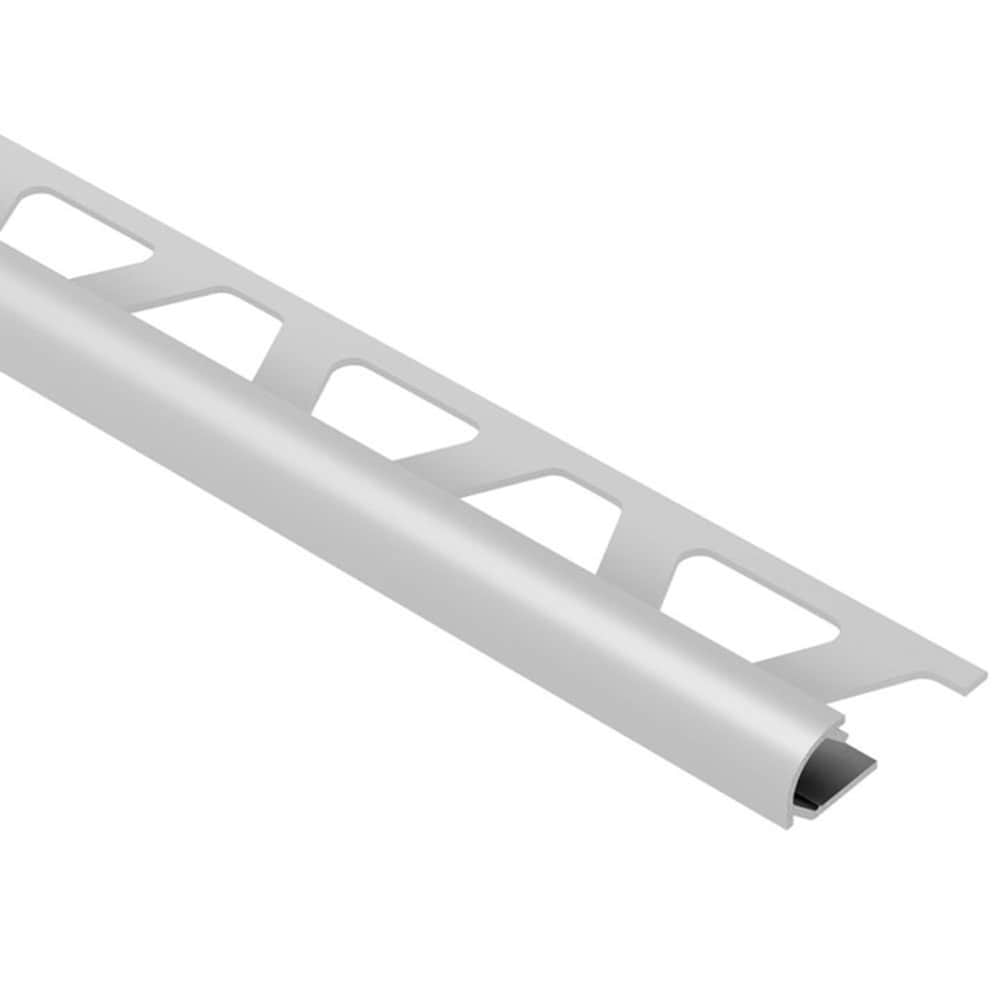 Schluter Systems RO125PG Rondec 0.5-in W x 98.5-in L Classic grey color-coated aluminum Aluminum Bullnose Tile Edge Trim