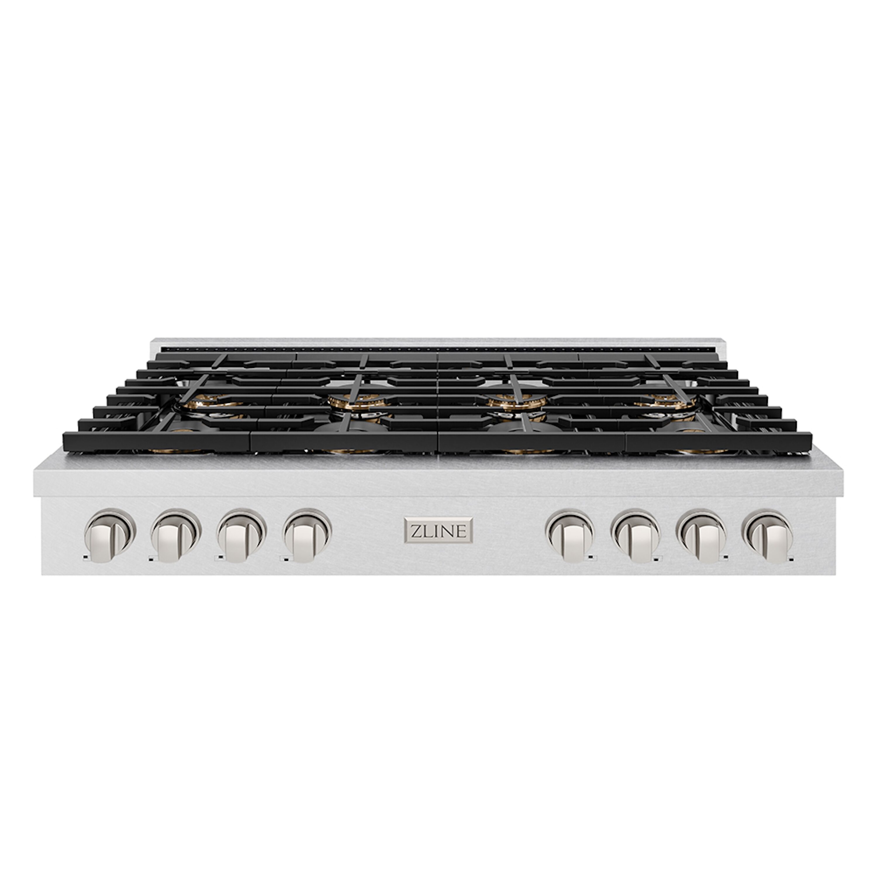 ZLINE KITCHEN & BATH PSRTS-48 Paramount 48-in 8 burners Stainless steel Gas Cooktop (Griddle Included)