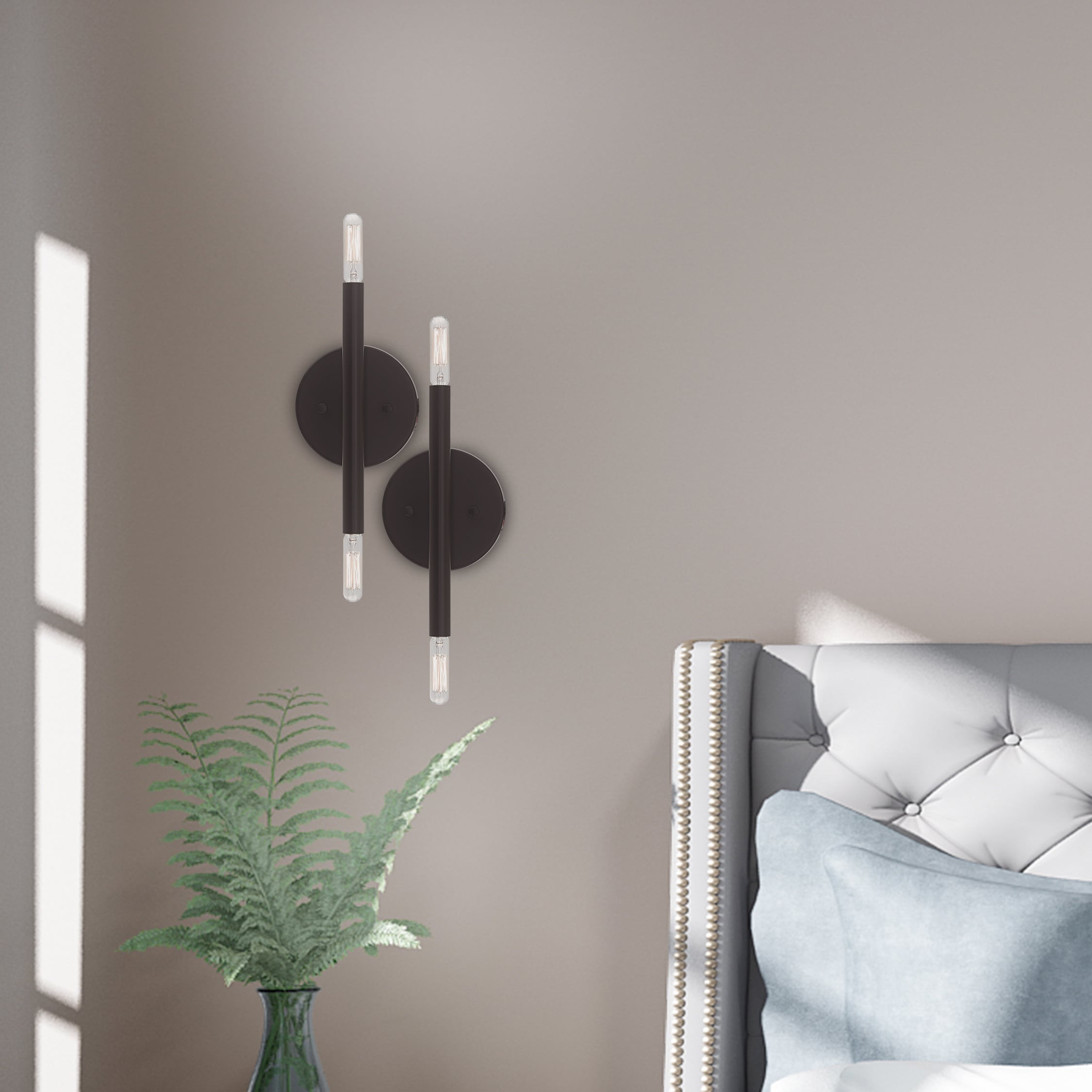 Copenhagen Industrial Bronze 2-Light ADA Wall Sconce