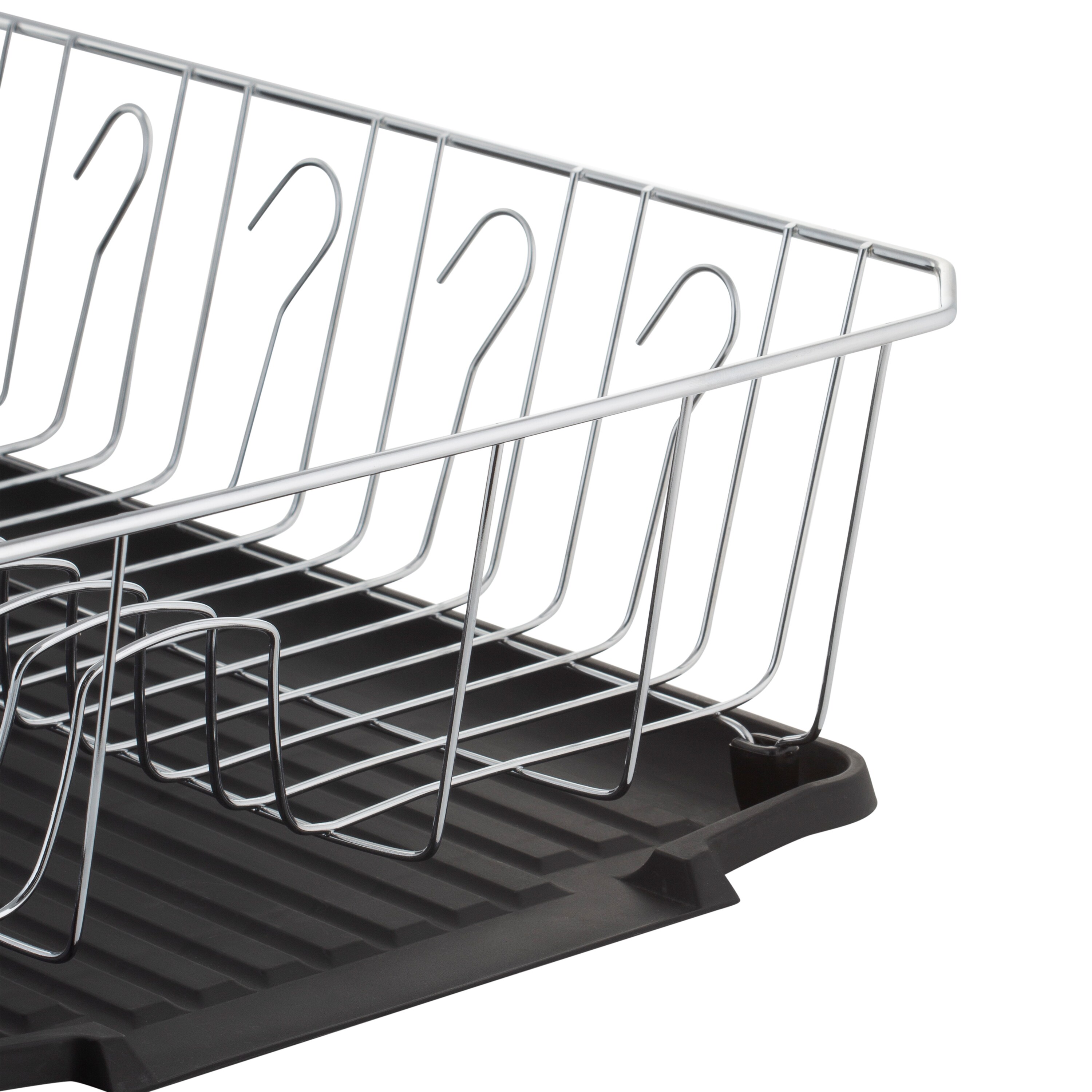 Laura Ashley 13.58-in W x 17.52-in L x 5.31-in H Metal Dish Rack