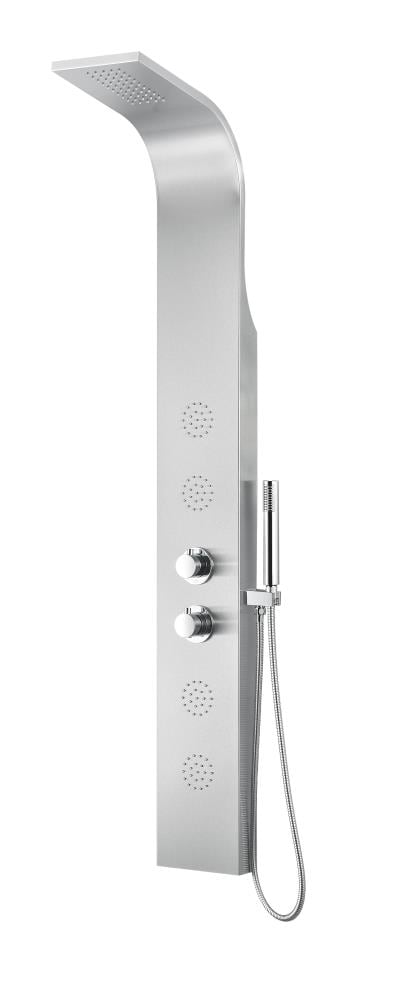 ANZZI Prairie Brushed Steel 4-Spray Shower Panel System (Valve Included)