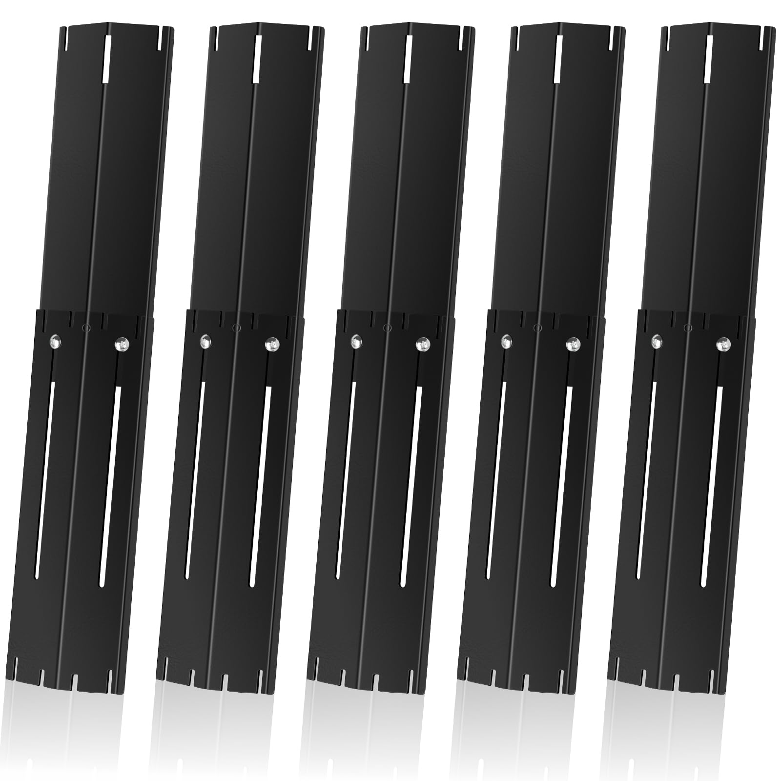 JVFCXXV -  Universal Porcelain Steel Adjustable Grill Heat Plates Replacement for Gas Grills Exte...