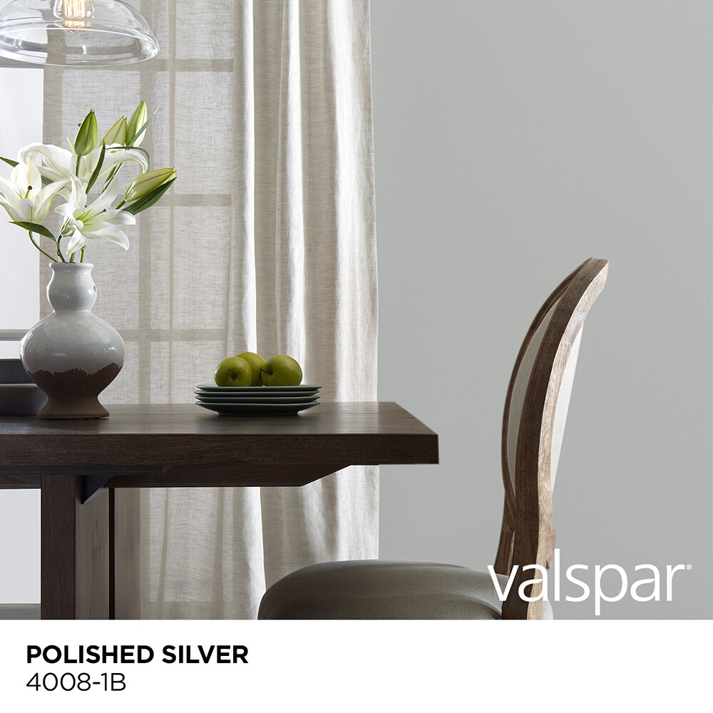 Valspar Signature Satin Polished Silver 4008-1b Latex Interior Paint ...