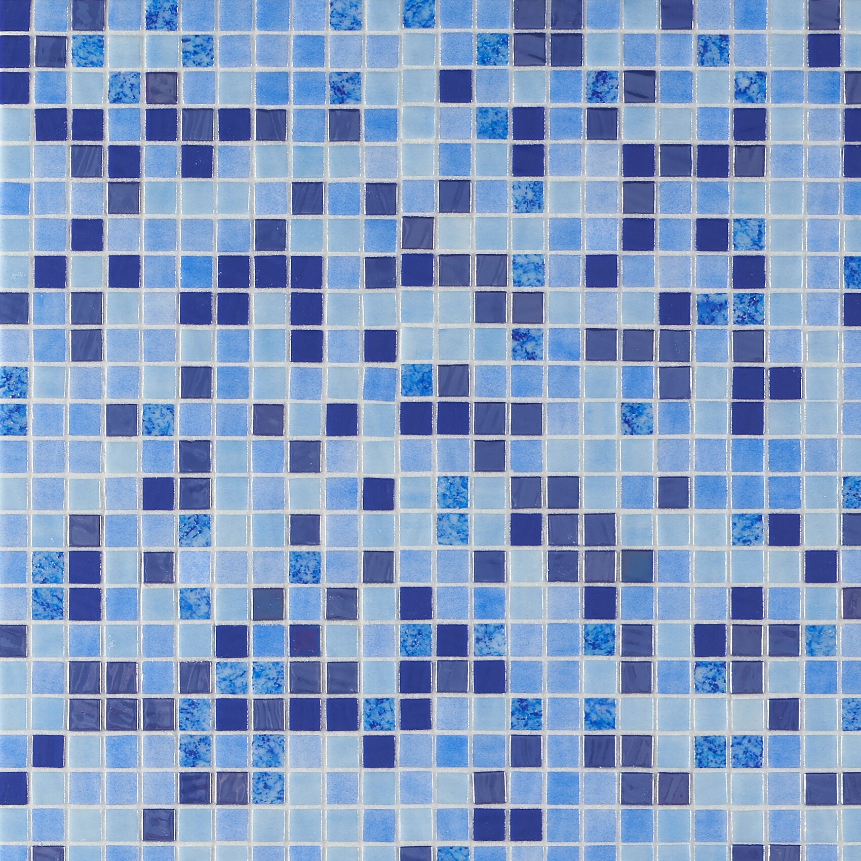 Artmore Tile EXT3RD106257 Whirlpool Siesta Sky 12-in x 18-in Polished Glass Patterned Mosaic Floor and Wall Tile ( 1.53-sq ft Piece