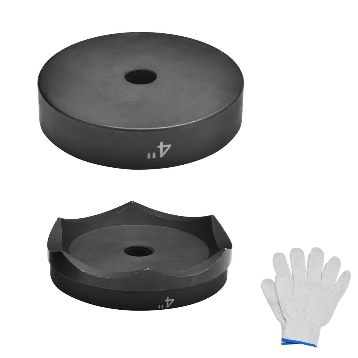 Yescom 25HPD003-4IN-06 4-in Hydraulic Knockout Punch Die for Hole Punch Driver 3/4-in-16UN Thread