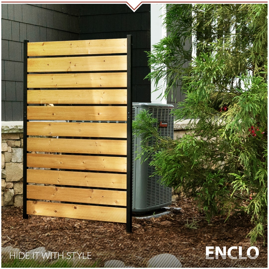 Concord 5ft x 3.2ft Cedar Wood Privacy Screen with Aluminum Posts