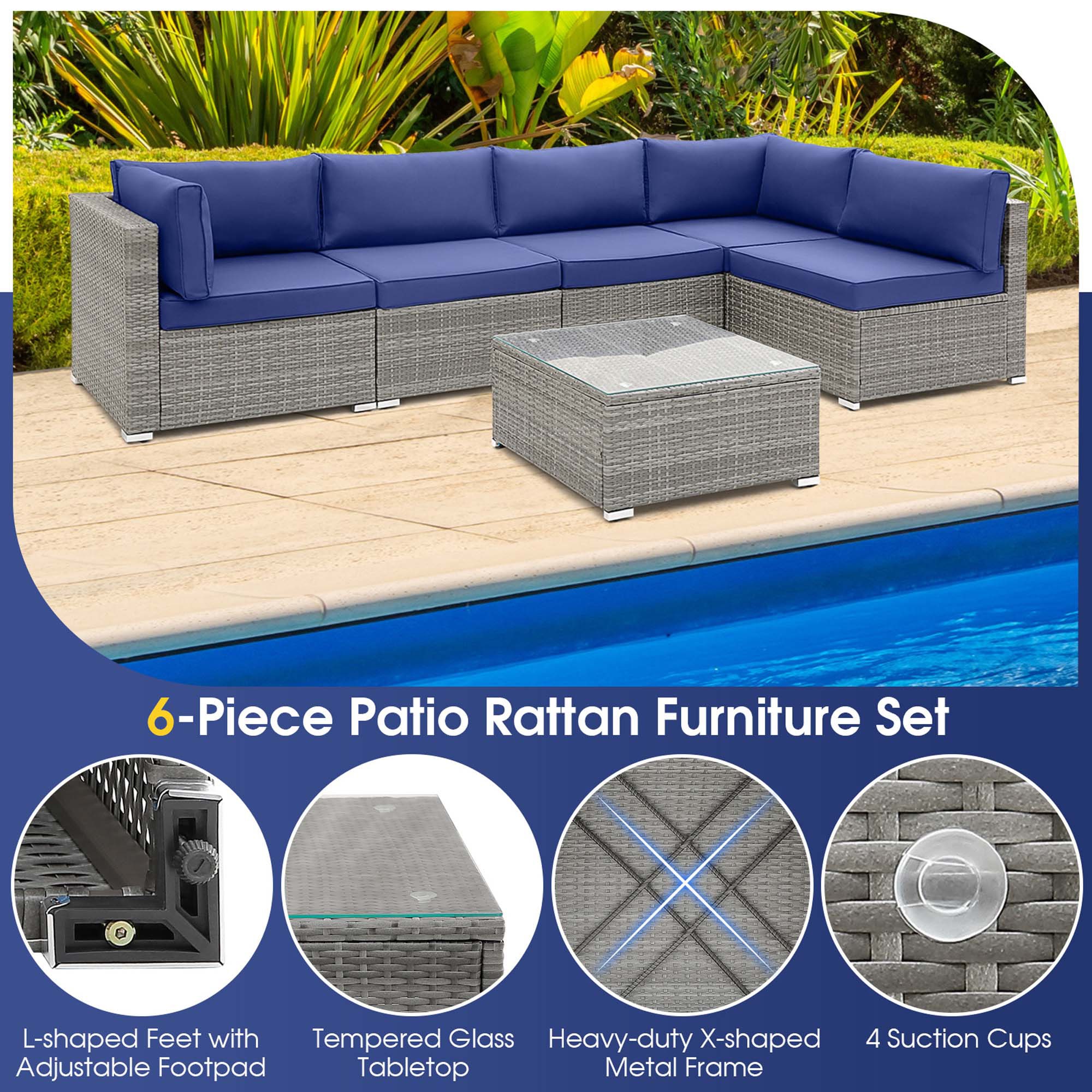 Costway LWS00038 Patio-Conversation-Sets - View #6
