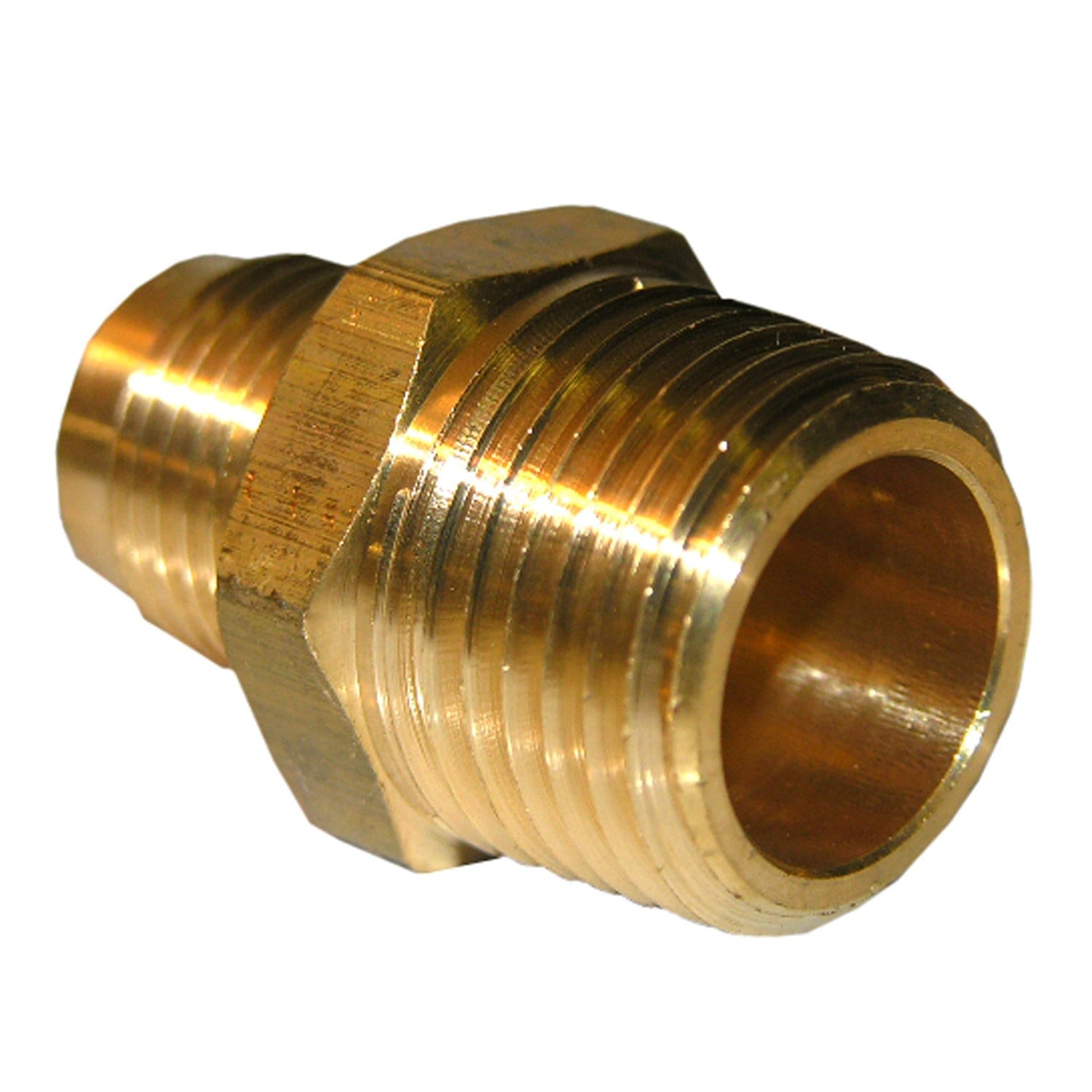 Larsen Supply Co. LASCO 17-4833 3/8-Inch Flare to 1/2-Inch Male Pipe Thread Brass Adapter