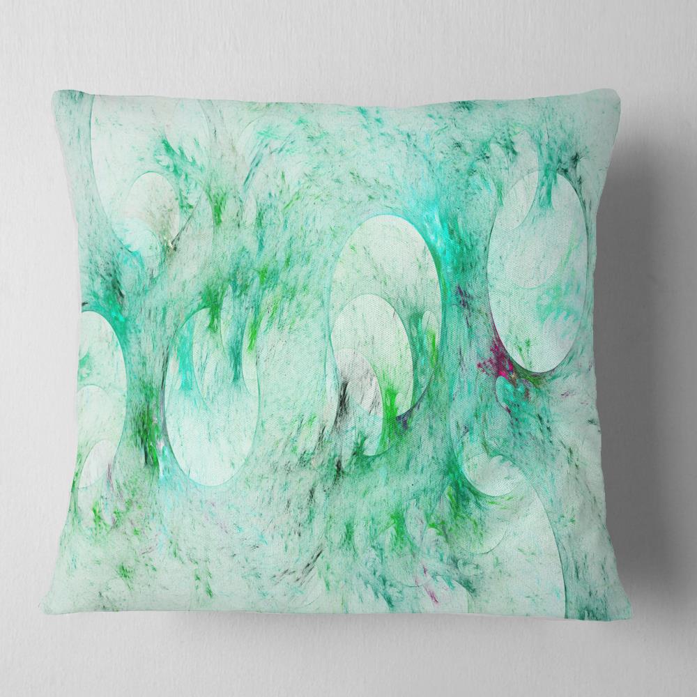 Designart CU16207-16-16 16-in x 16-in Green Indoor Decorative Pillow