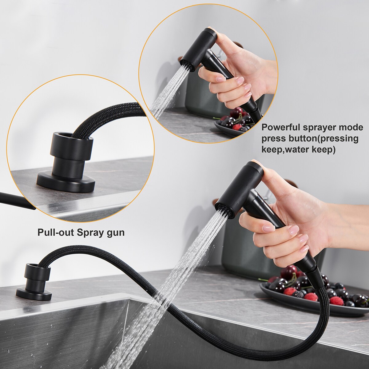 Mondawe MO236DT-MB Kitchen-Faucets - View #5
