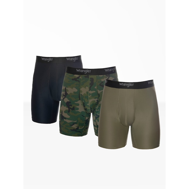 Wrangler Men's Small Green Nylon Fitness Boxer Briefs in the Fitness  Apparel department at 