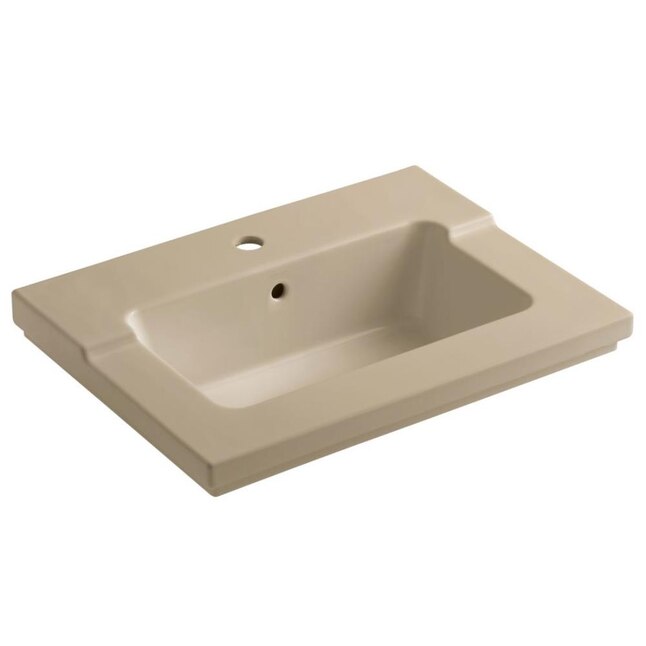 KOHLER Tresham 19.0625-in White Vitreous China Bathroom Vanity Top KOHLER Tresham 19.0625-in White Vitreous China Bathroom Vanity Top