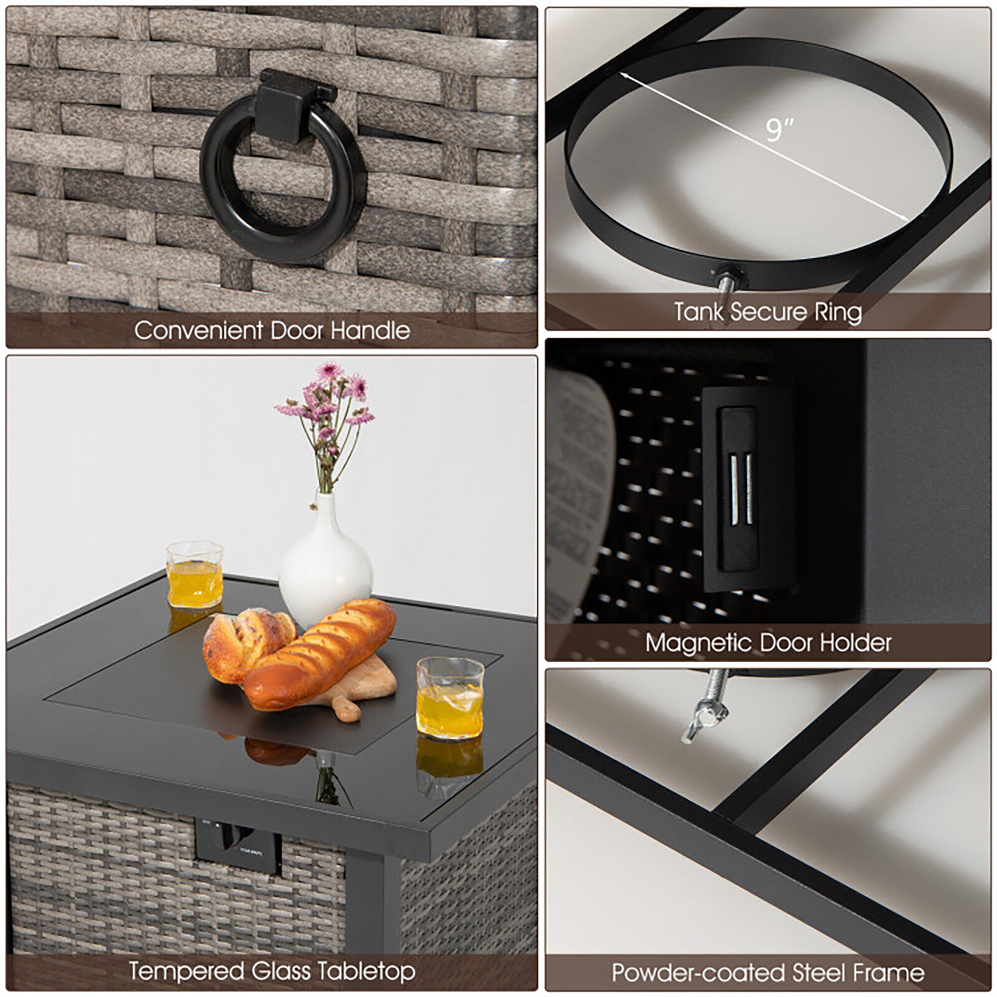 CASAINC WFEHFP-03-A Outdoor-Gas-Firepits - View #9