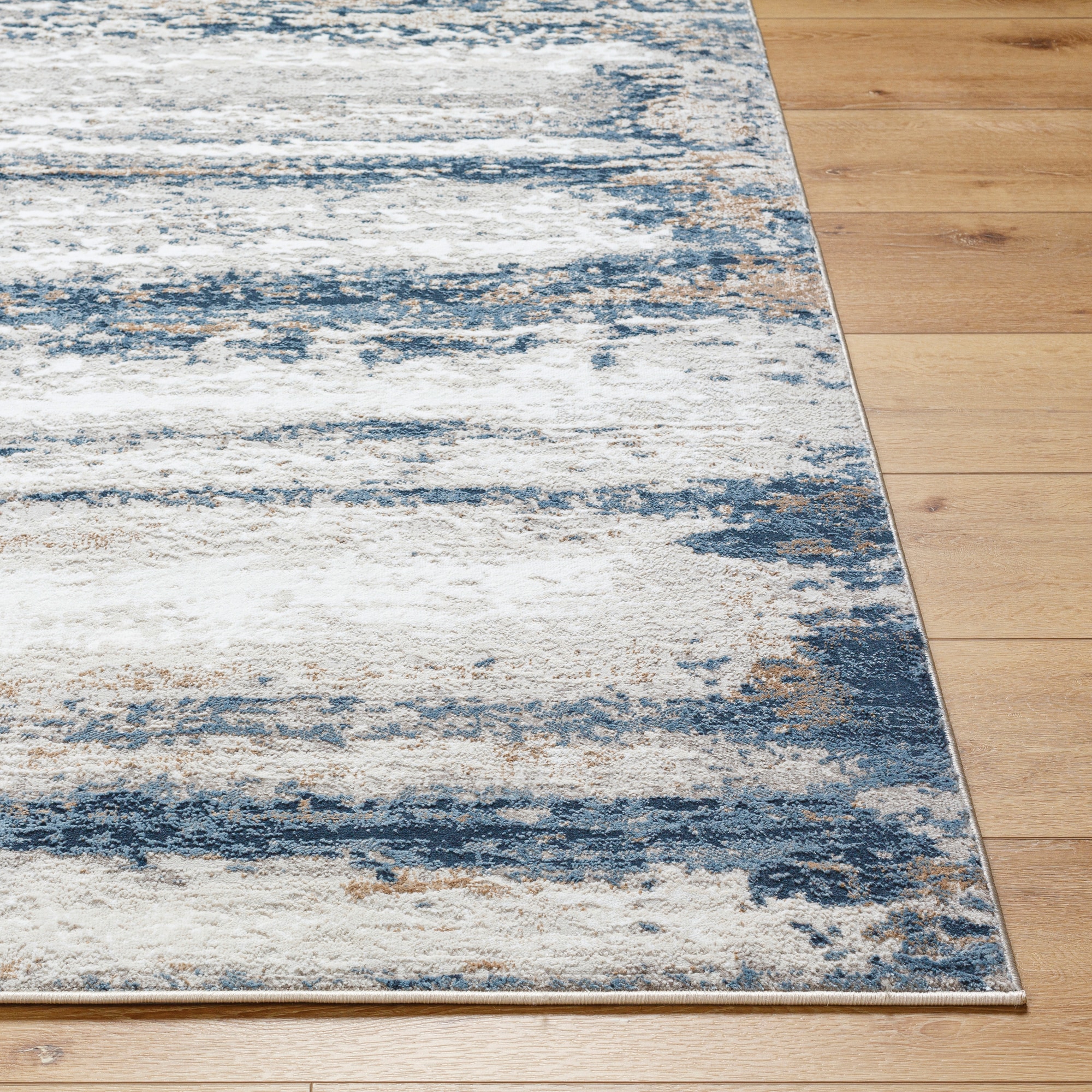 Easy-Care Reversible Gray Synthetic 7'10" x 10' Rug