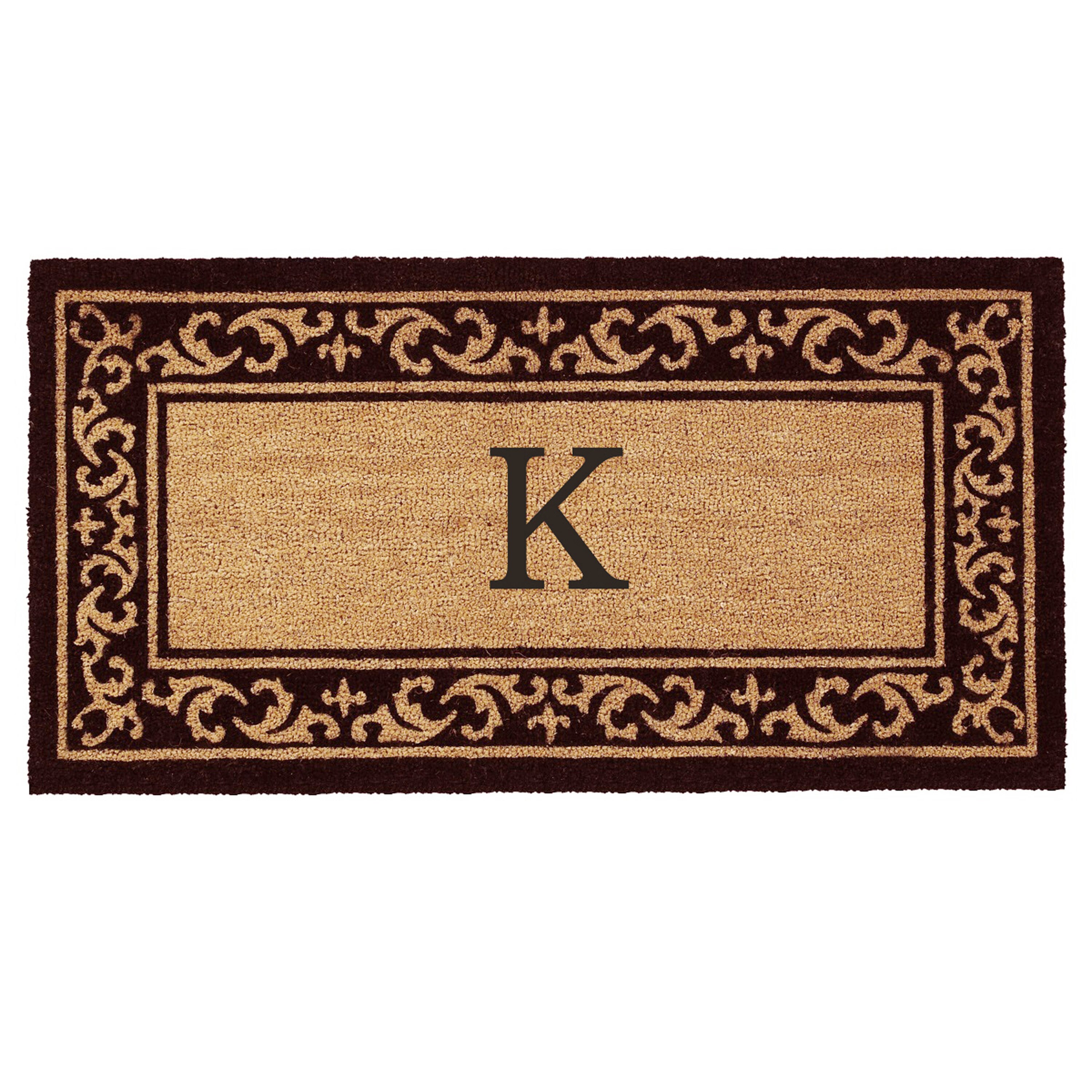 Callowaymills 120063672K 3-ft x 6-ft Natural/Black Coir/Vinyl Rectangular Indoor or outdoor Decorative Door mat