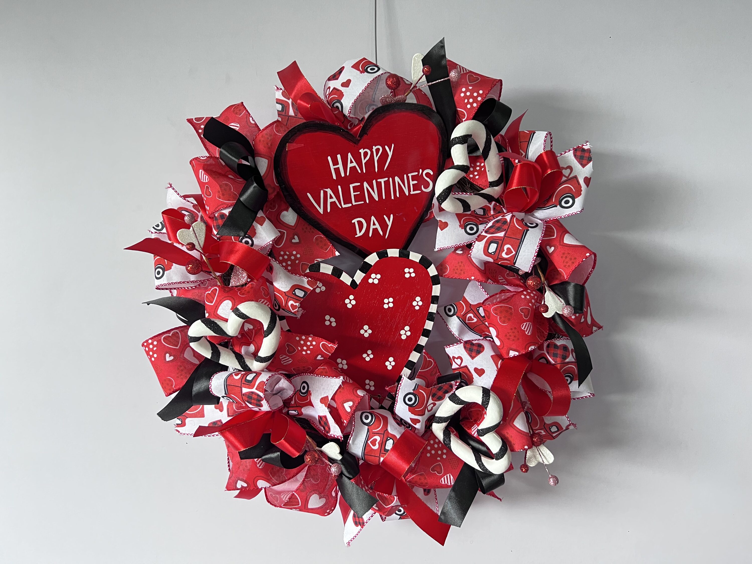 Valentines Day Ribbon Wreaths 