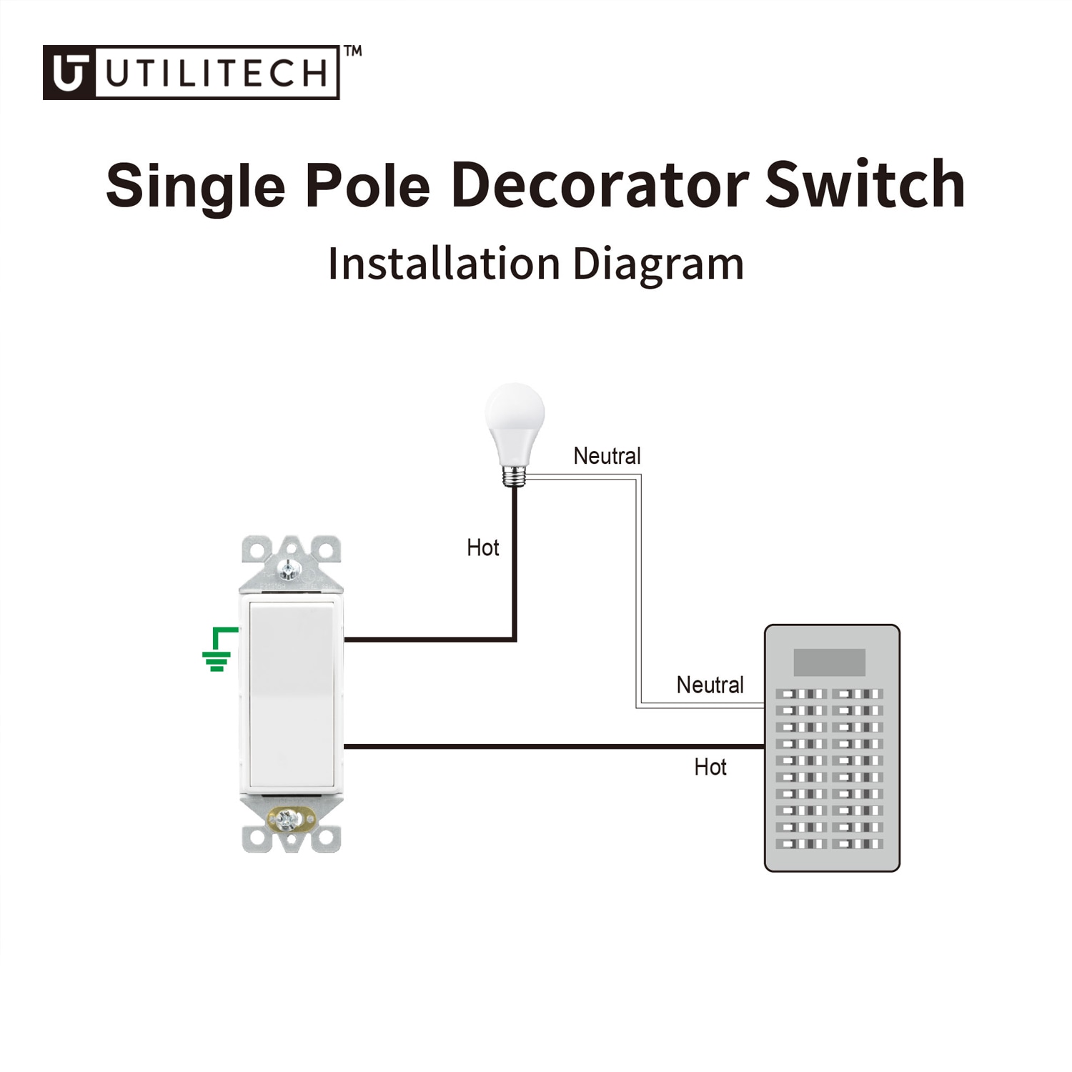 Utilitech 1004S-WH10 Lighting-Controls - View #5