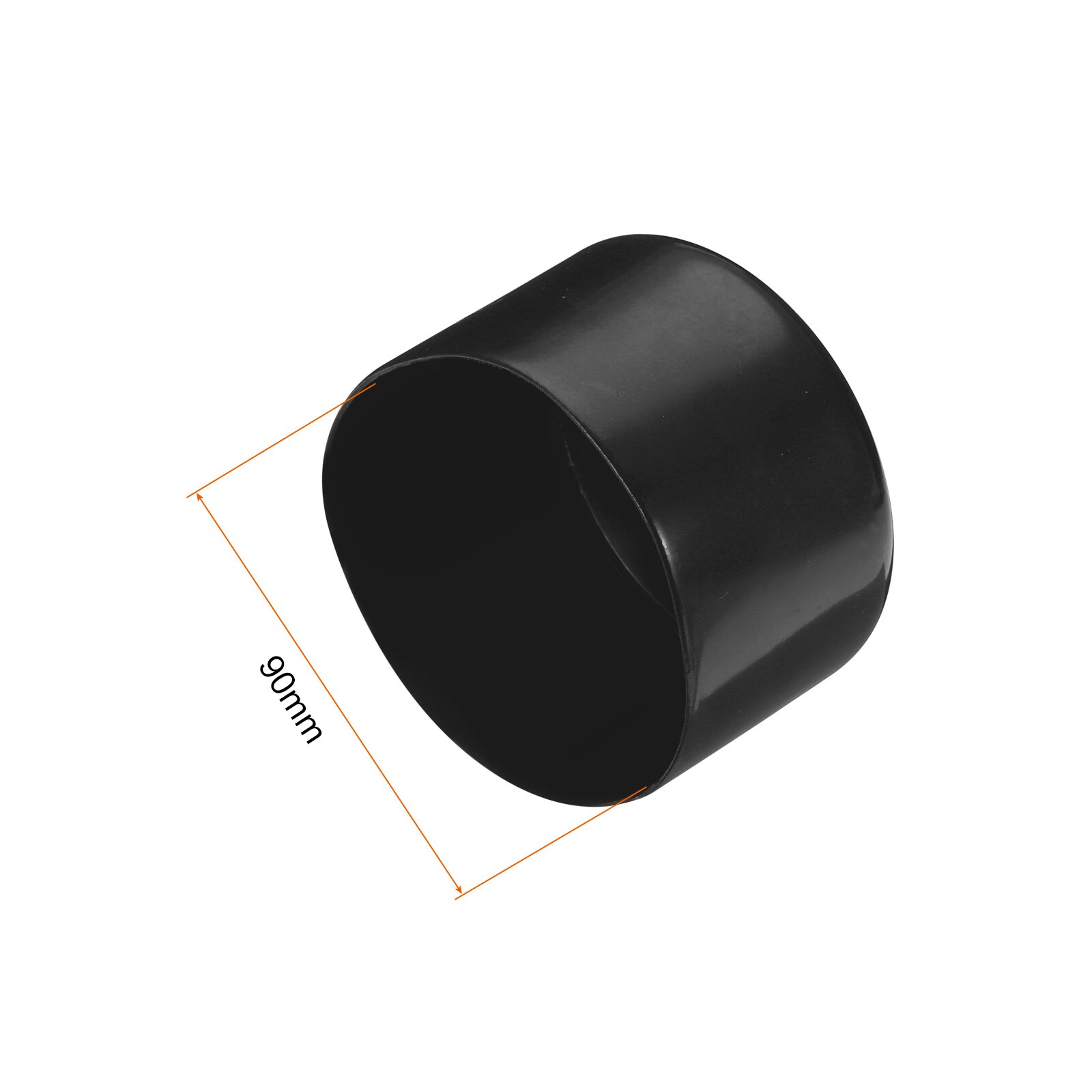 Unique Bargains Rubber End Caps 90mm ID Vinyl Round Tube Bolt Cap Cover ...