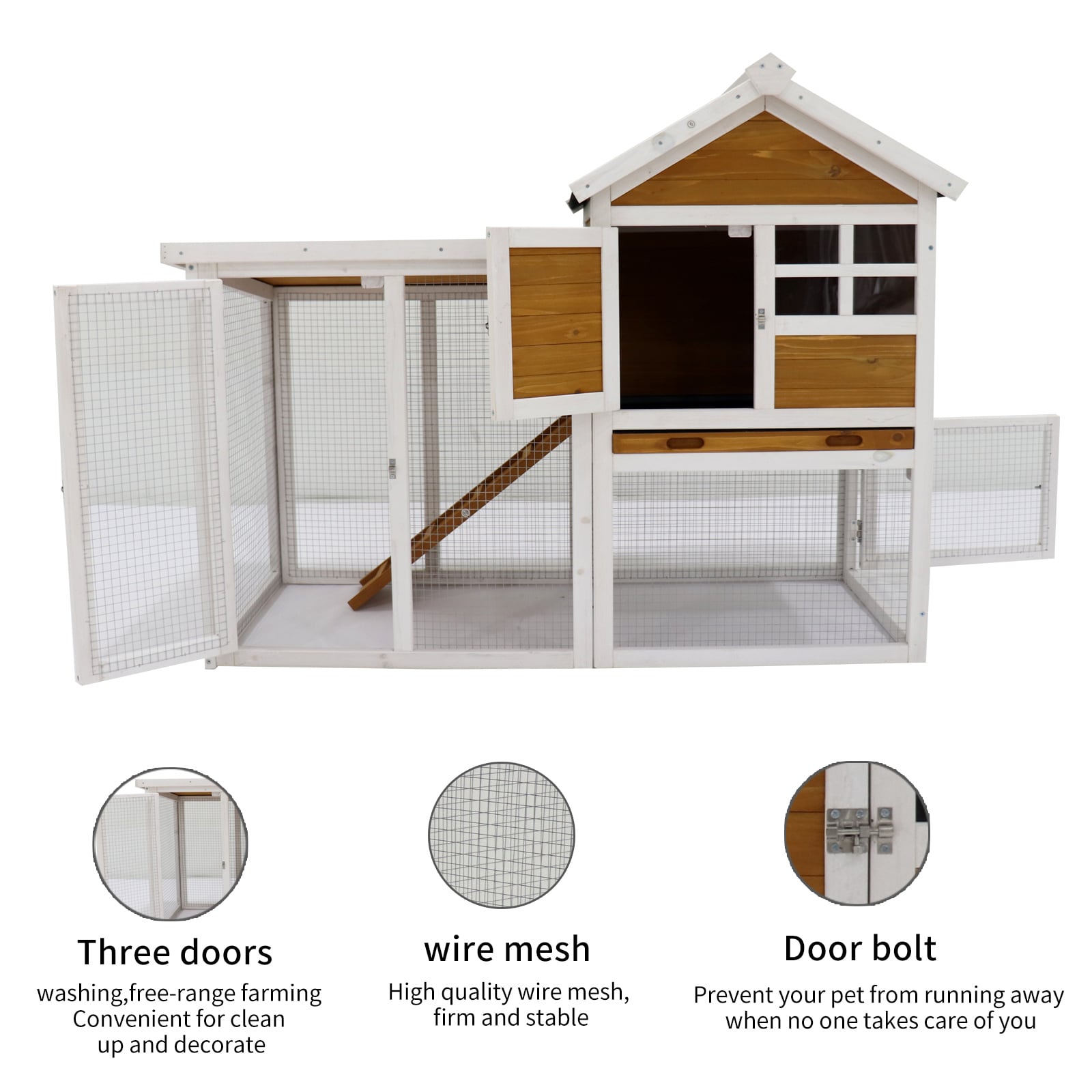 Siavonce XH68929 Chicken-Coops-Rabbit-Hutches - View #4