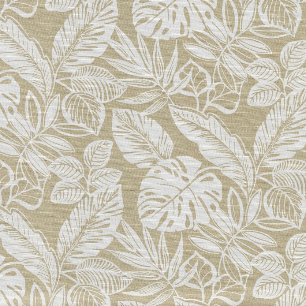 Delray Beige and White Ikat Outdoor Throw Pillow Set