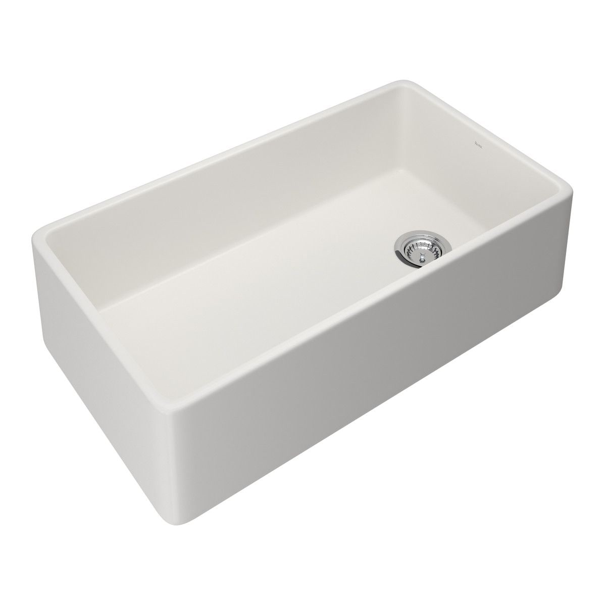 Rohl Farmhouse Apron Front 36-in X 20-in Pergame Fireclay Single Bowl 