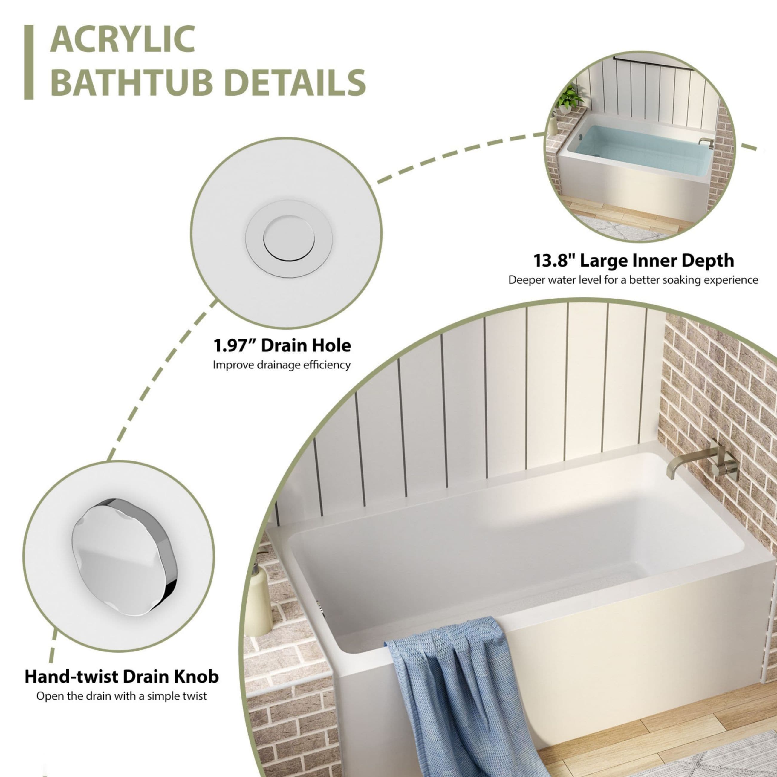 LIVIZA LBTY-VZ28L-60 bathtubs - View #8