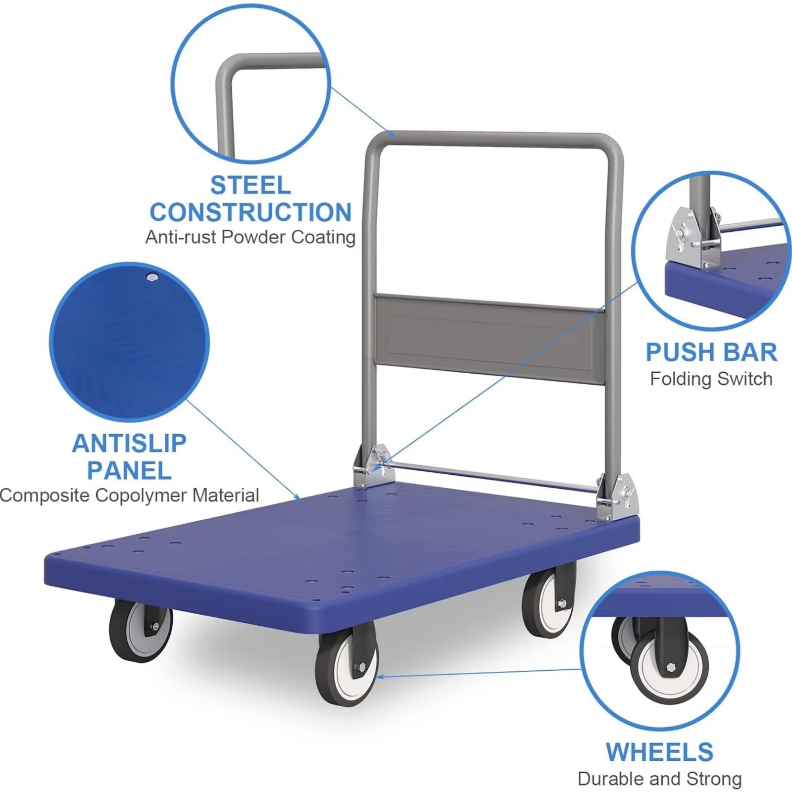 Qeetex JXNAG-PHO-335SW0TJ Utility-Carts - View #6