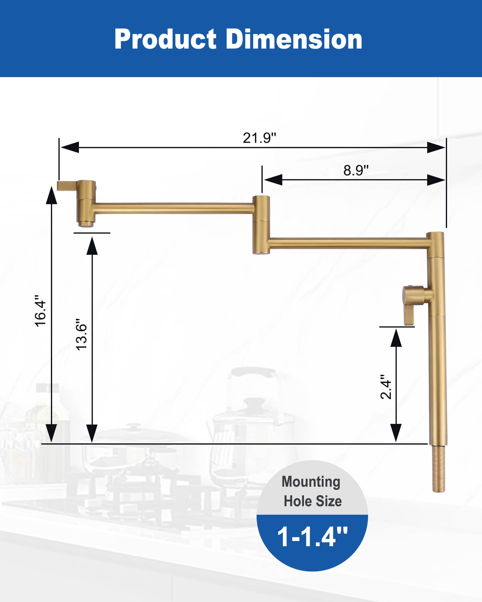 ARCORA AR7107400G Kitchen-Faucets - View #5