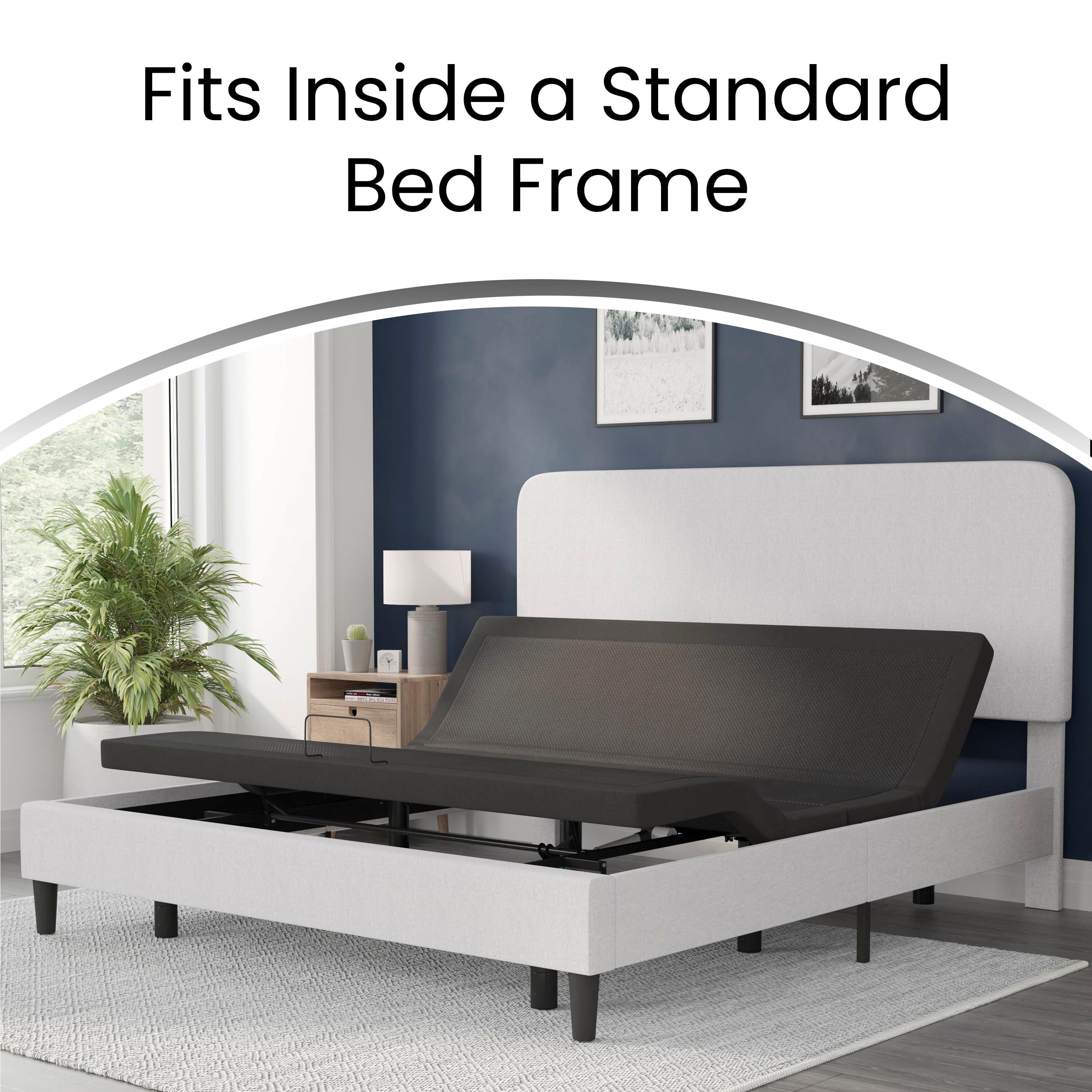 Selene Full-Size Adjustable Platform Bed with Wireless Remote, Black