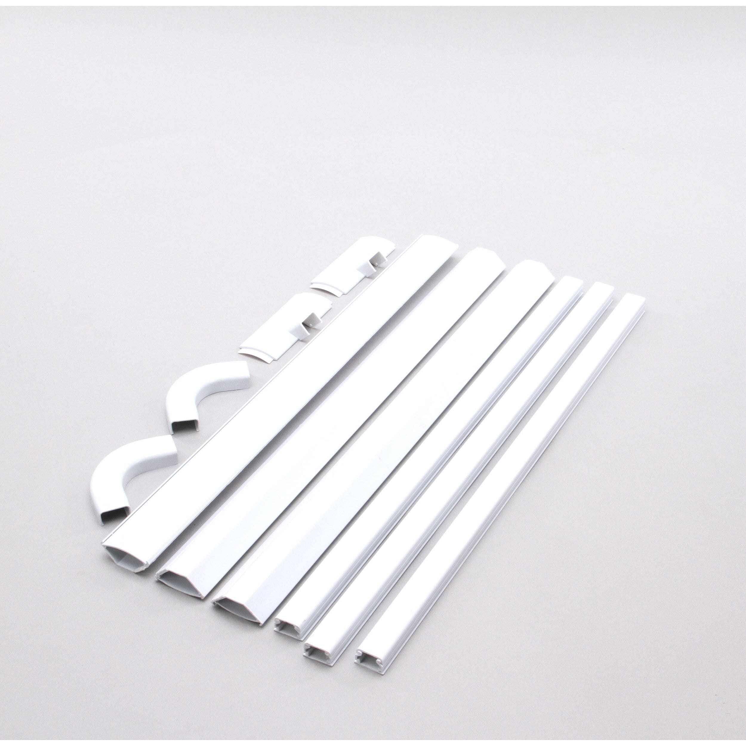 MonoSystems CableHider/Coveway 11-Piece 336-in L White Raceway in 