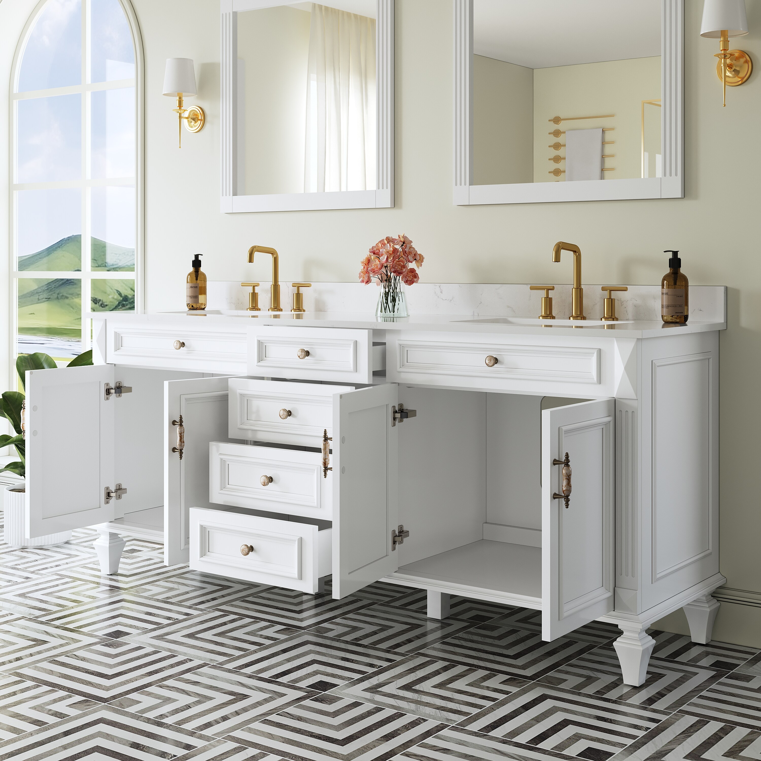 CALVON CAH-TY80WH Bath-Vanity-Combo - View #2