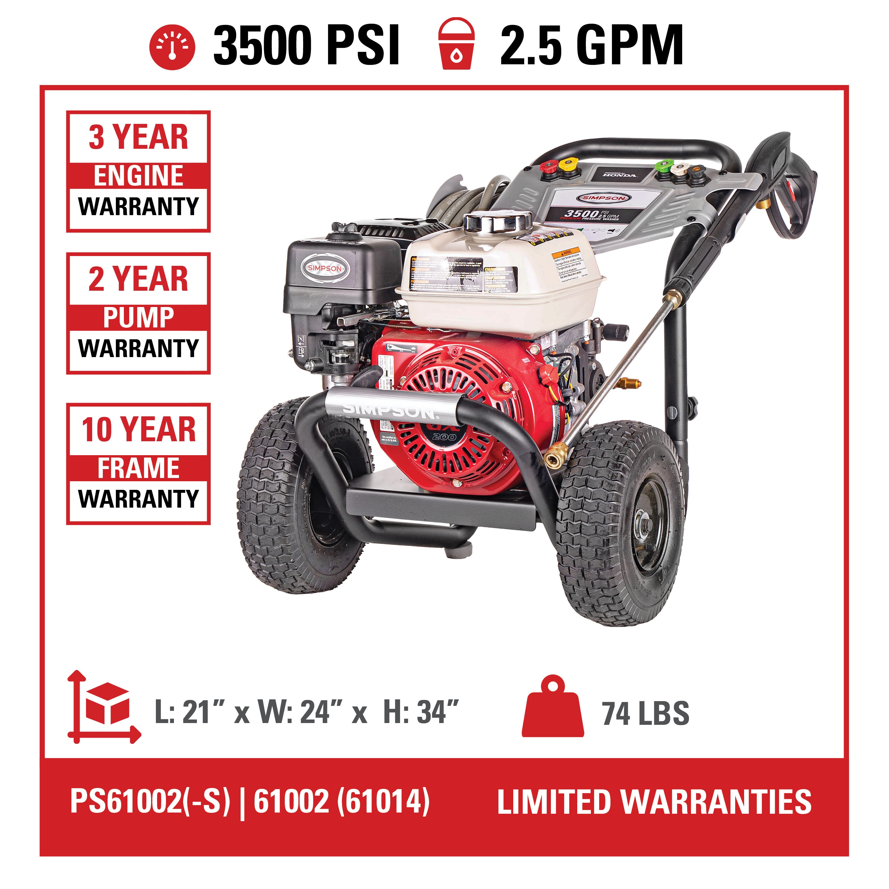 SIMPSON PS61002-S Gas-Pressurewashers - View #8