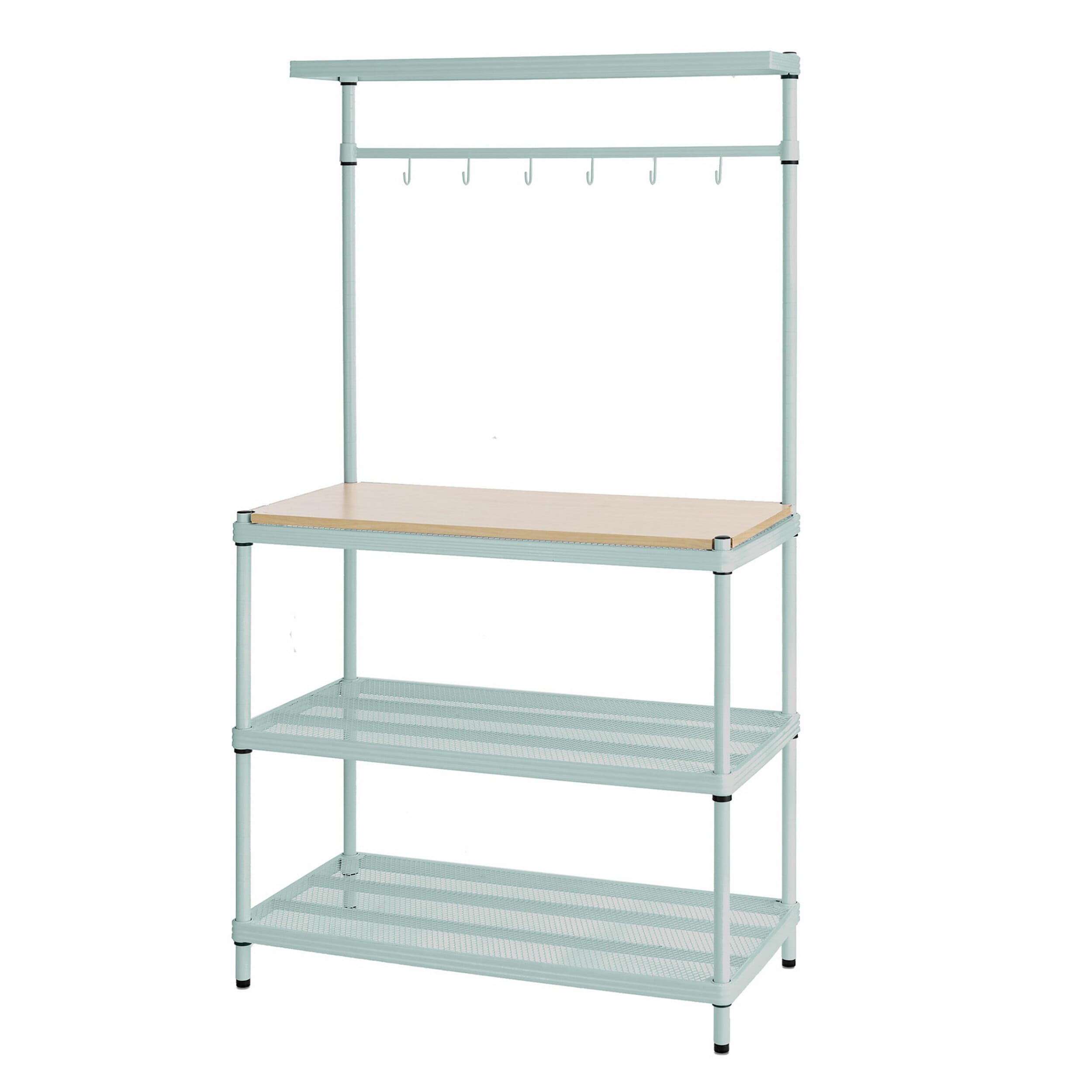 Design Ideas 325734 3 -Tier Heavy Duty Green Stainless steel Utility shelving unit ( 17.7-in W x 35.4-in D x 63-in H )