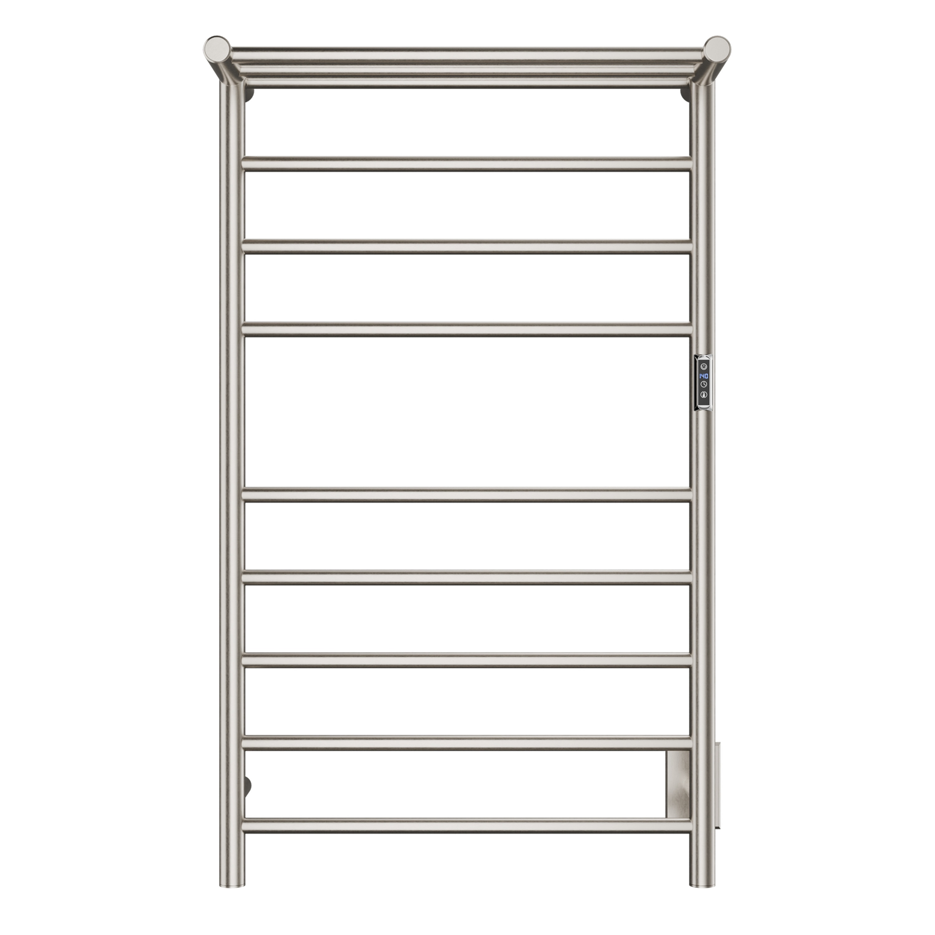 ANZZI TW-AZ012BN Brushed Nickel Plug-in Wall mount Towel Warmer 9.53-in x 23.62-in x 39.09-in