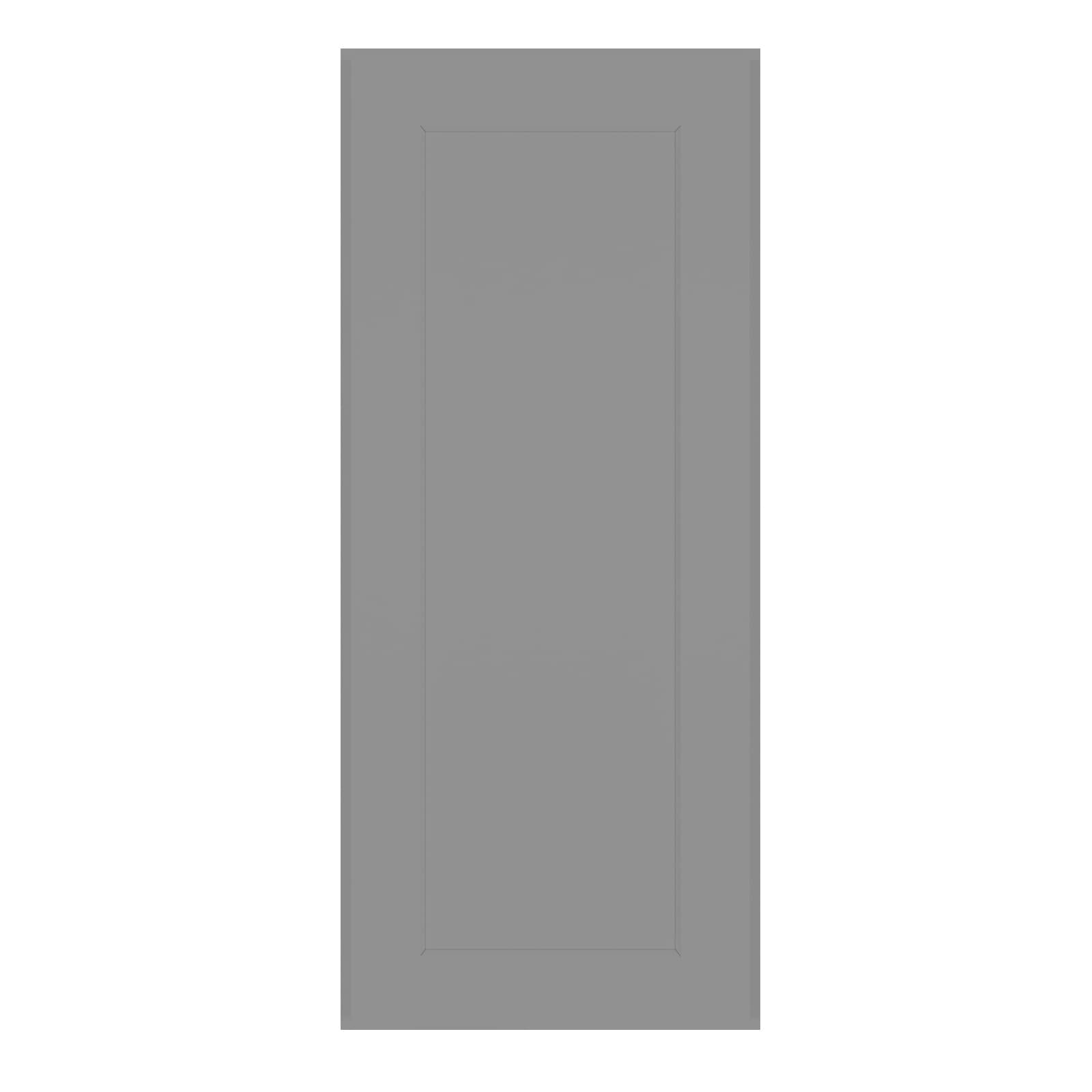 HomLux 15-in W x 36-in H x 12-in D Shaker Gray Painted Wall Ready to Assemble (RTA) Plywood Cabinet Recessed Panel Shaker