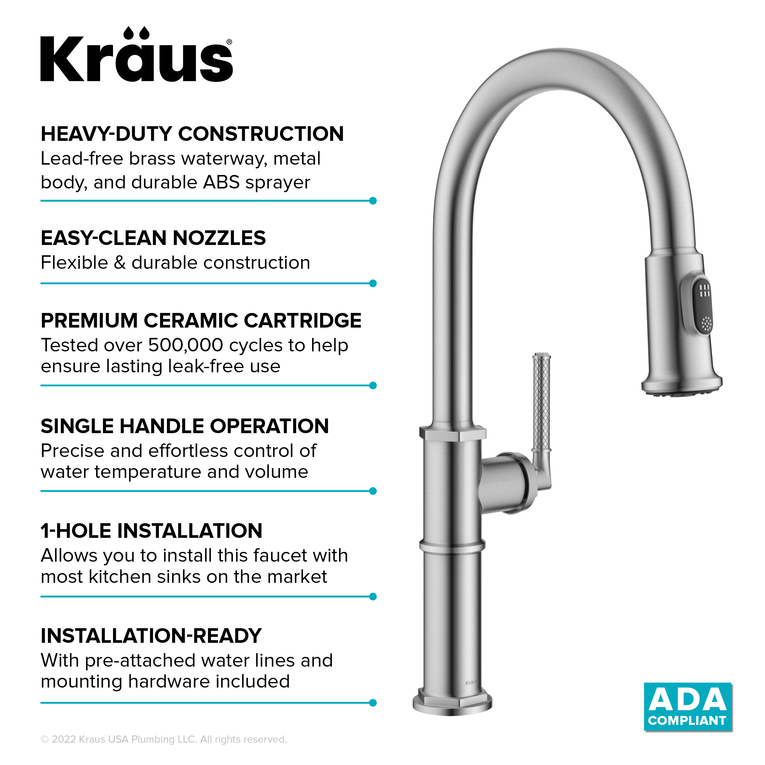 Kraus KPF-4100SFS Kitchen-Faucets - View #12