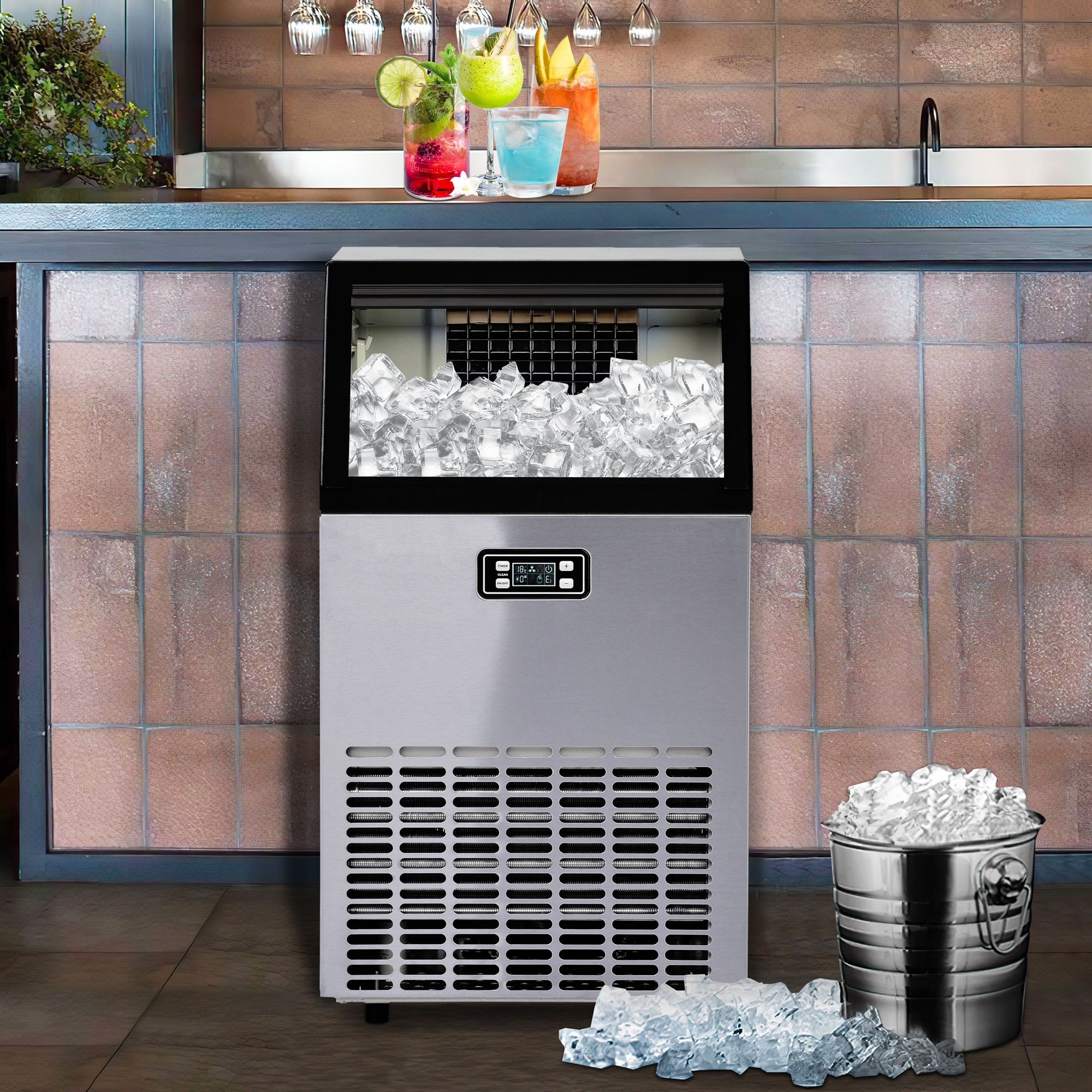Commercial Ice Maker Machine for Business 100lbs/24h