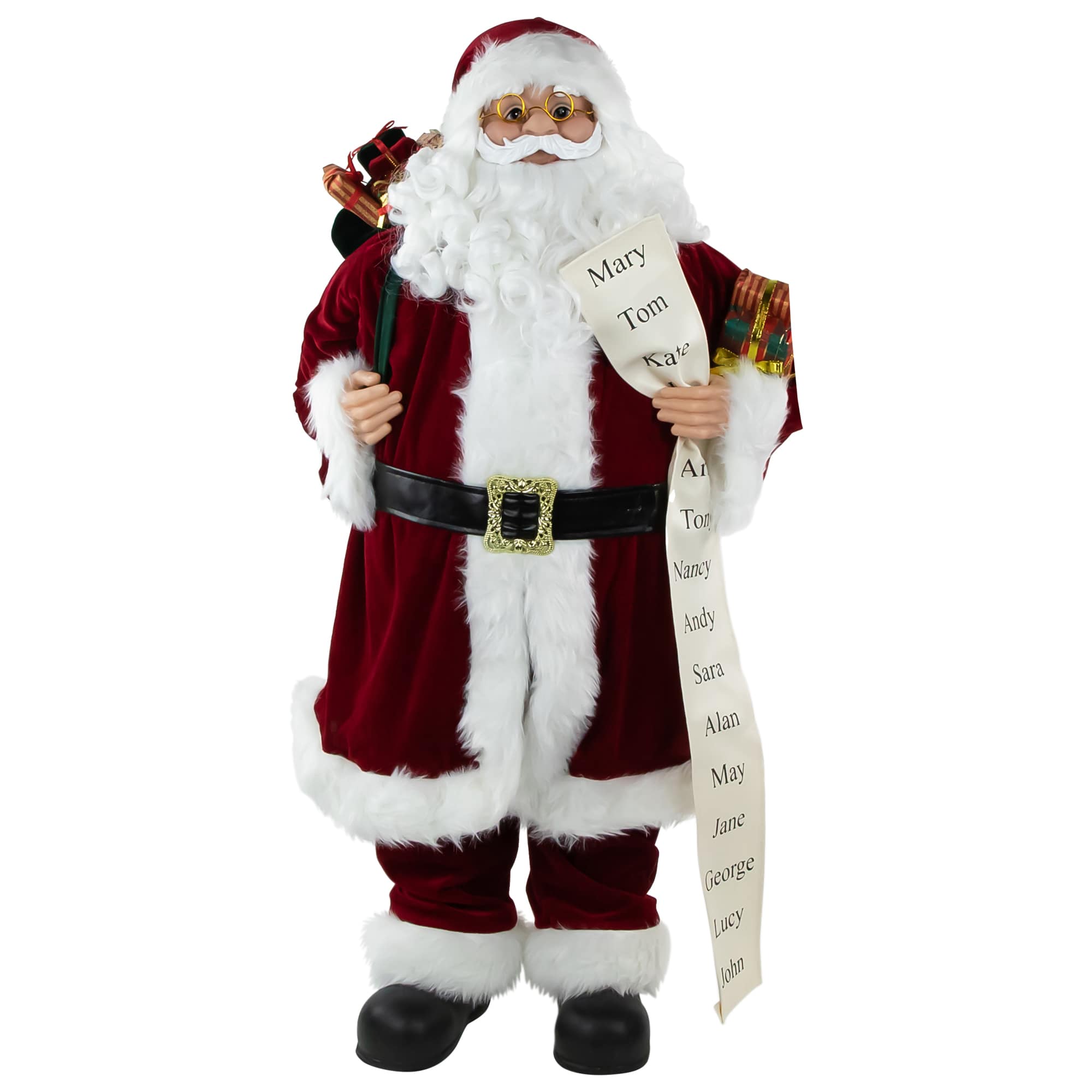 Northlight Santa Claus with Naughty or Nice List Christmas Figure - 36 inch