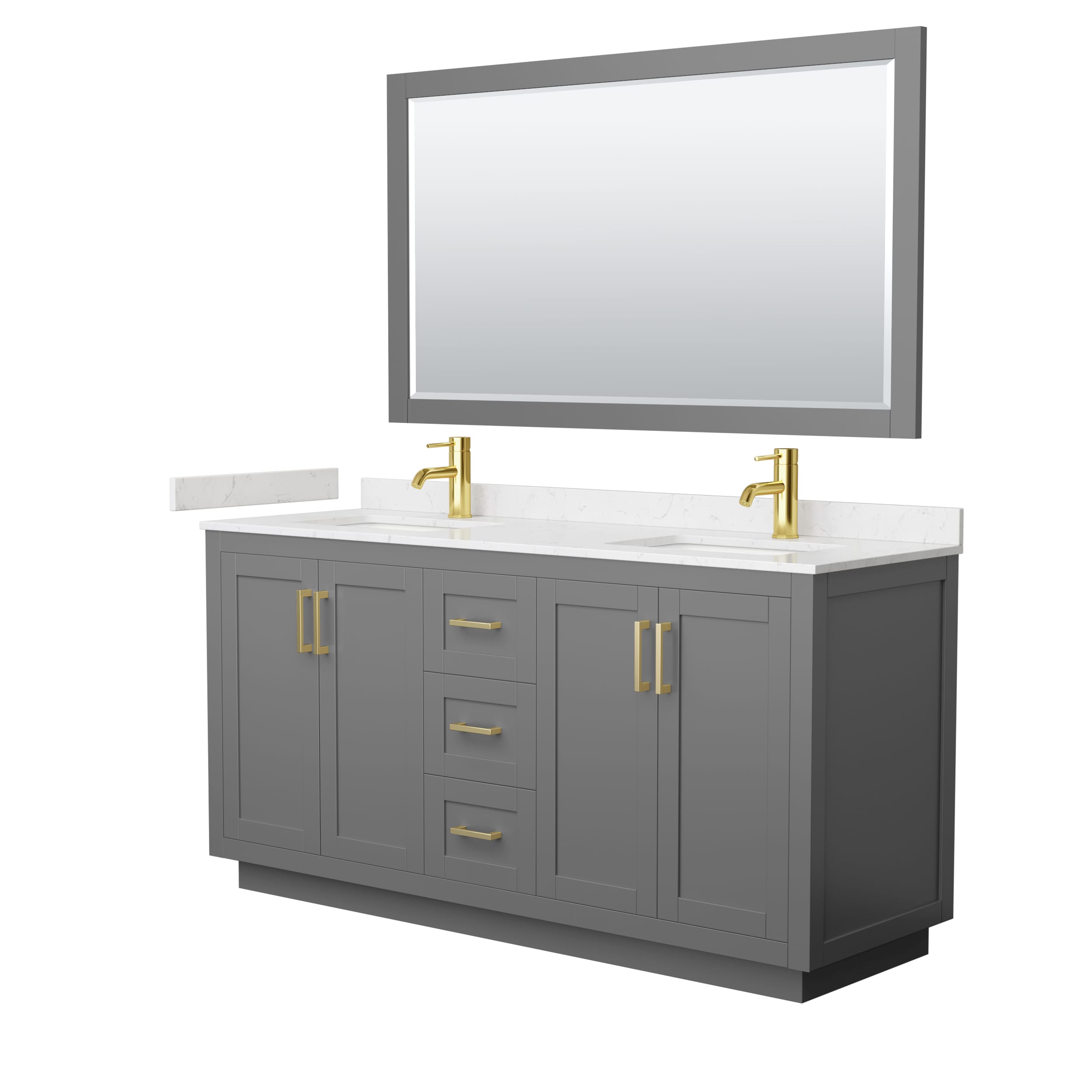 Wyndham Collection WCF292966DGGC2UNSM58 Bath-Vanity-Combo - View #2