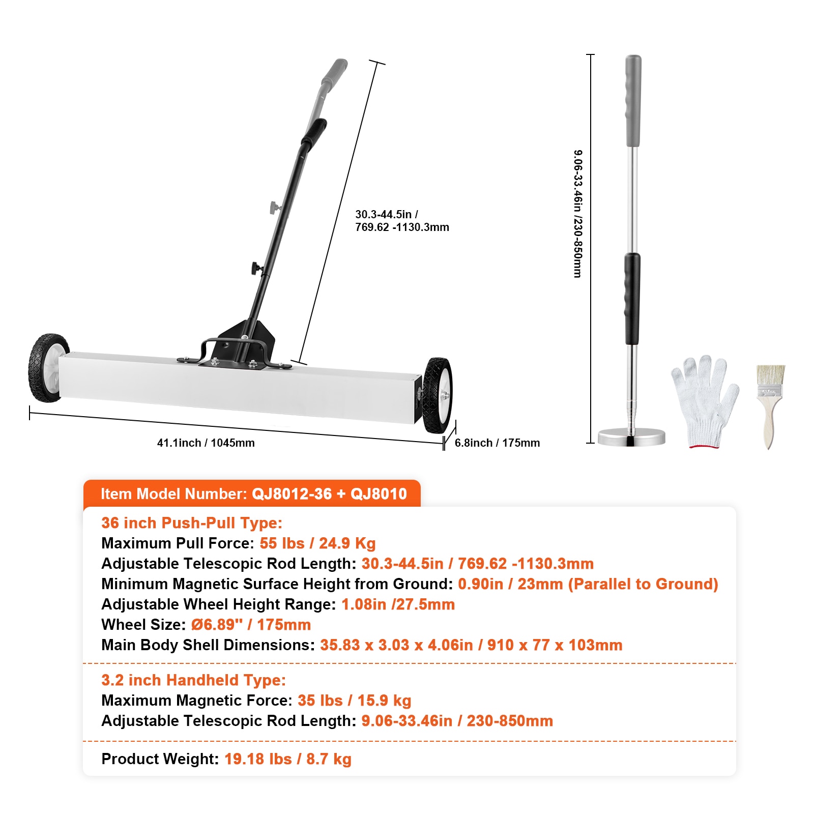 VEVOR SCCXQSQTZ36304455V0 Magnetic-Tools - View #7