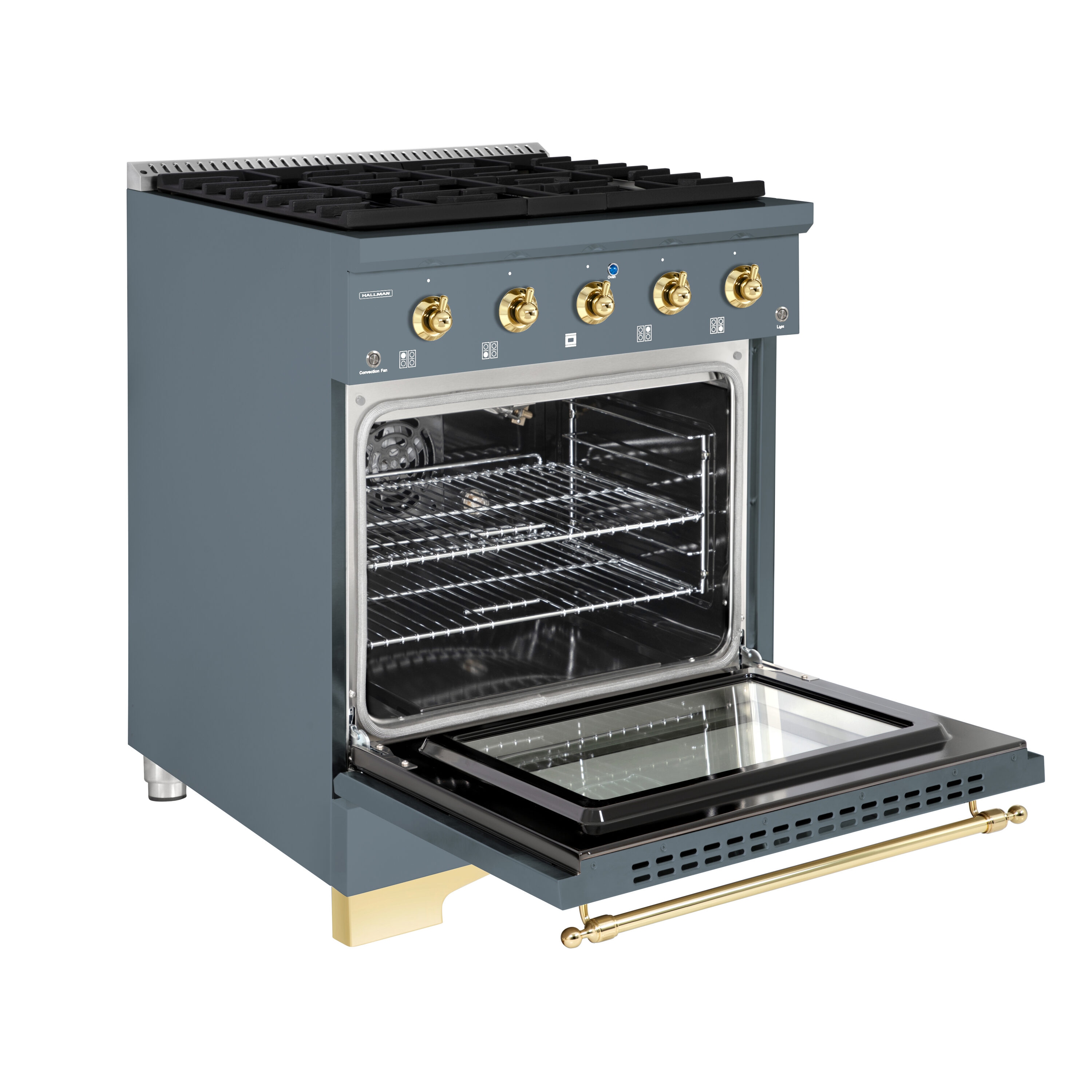 Hallman HCLRG30BSGR Freestanding-Gas-Ranges - View #4
