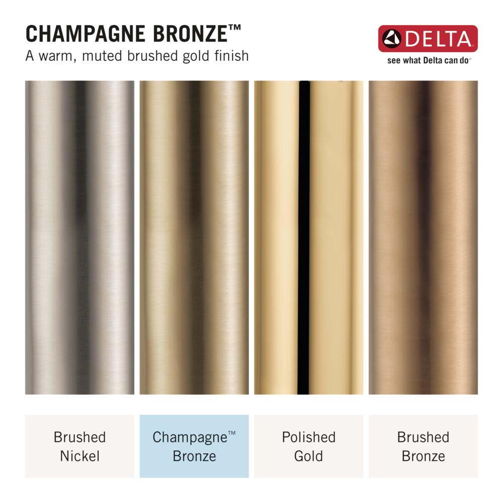 Delta Trinsic Champagne Bronze 4-in centerset 2-handle WaterSense
