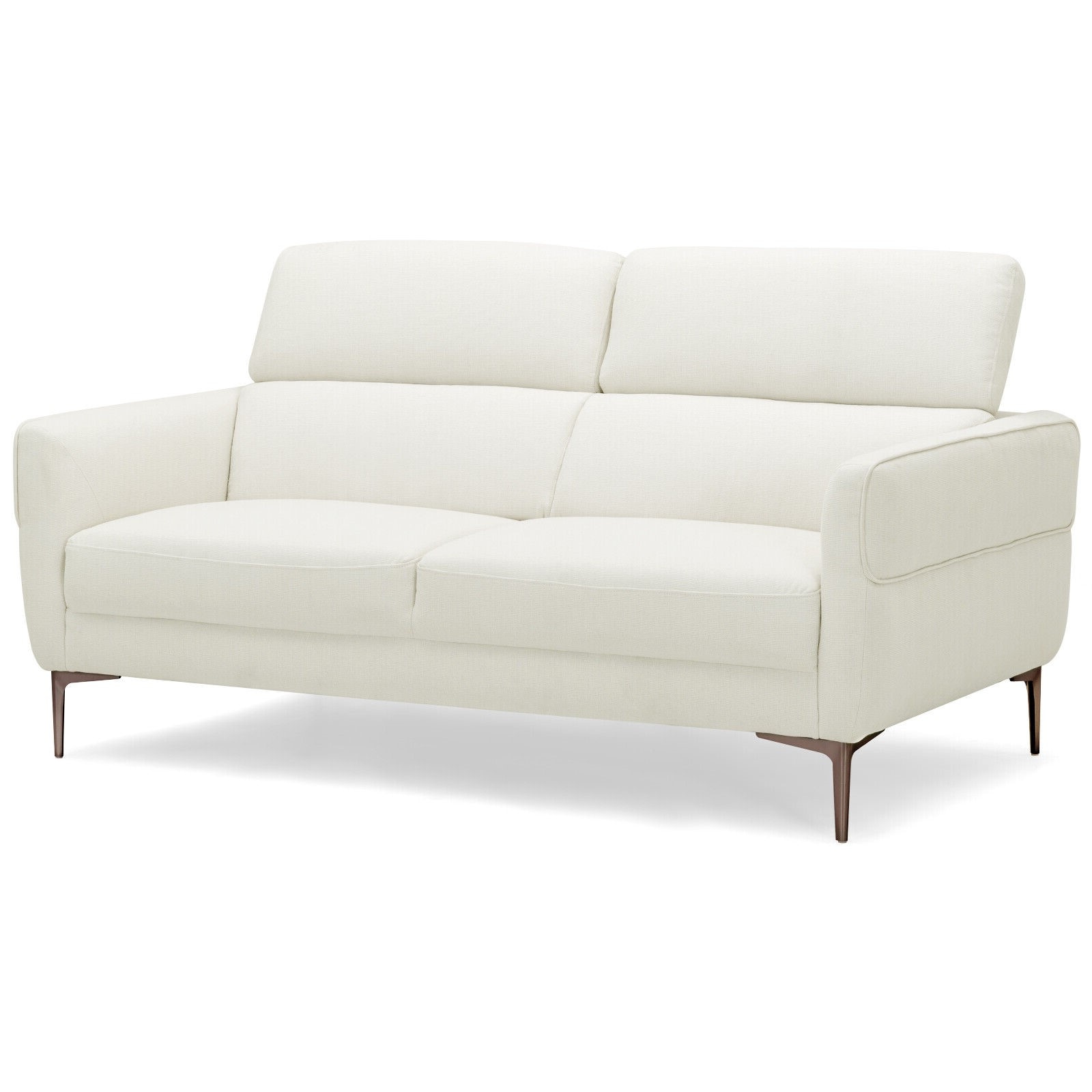 Slickblue - Contemporary Loveseat Couch 72 Inch Upholstered 2 Seater Sofa Living Room Couch with ...
